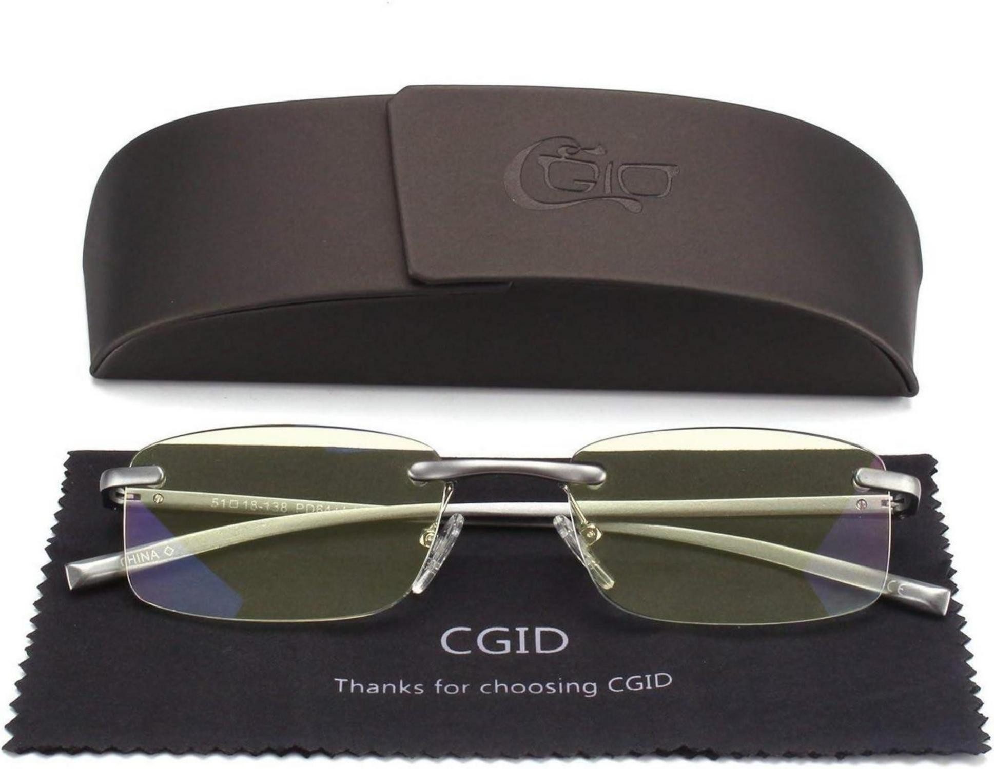 LuxusKollektion Sonnenbrille Lesebrille rahmenlos Aluminium Magnesium