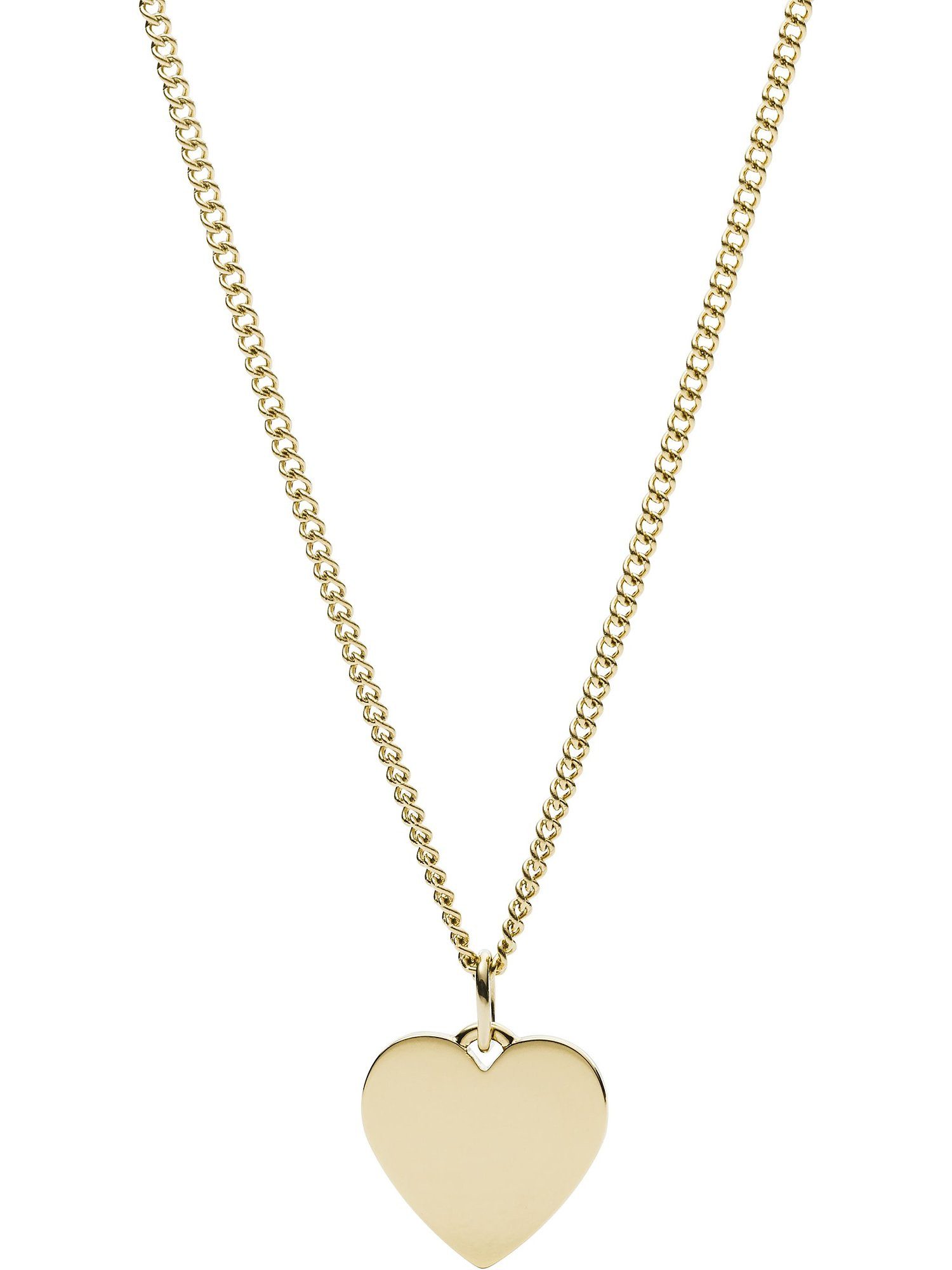 Fossil Collier Fossil Damen-Kette Edelstahl Herz
