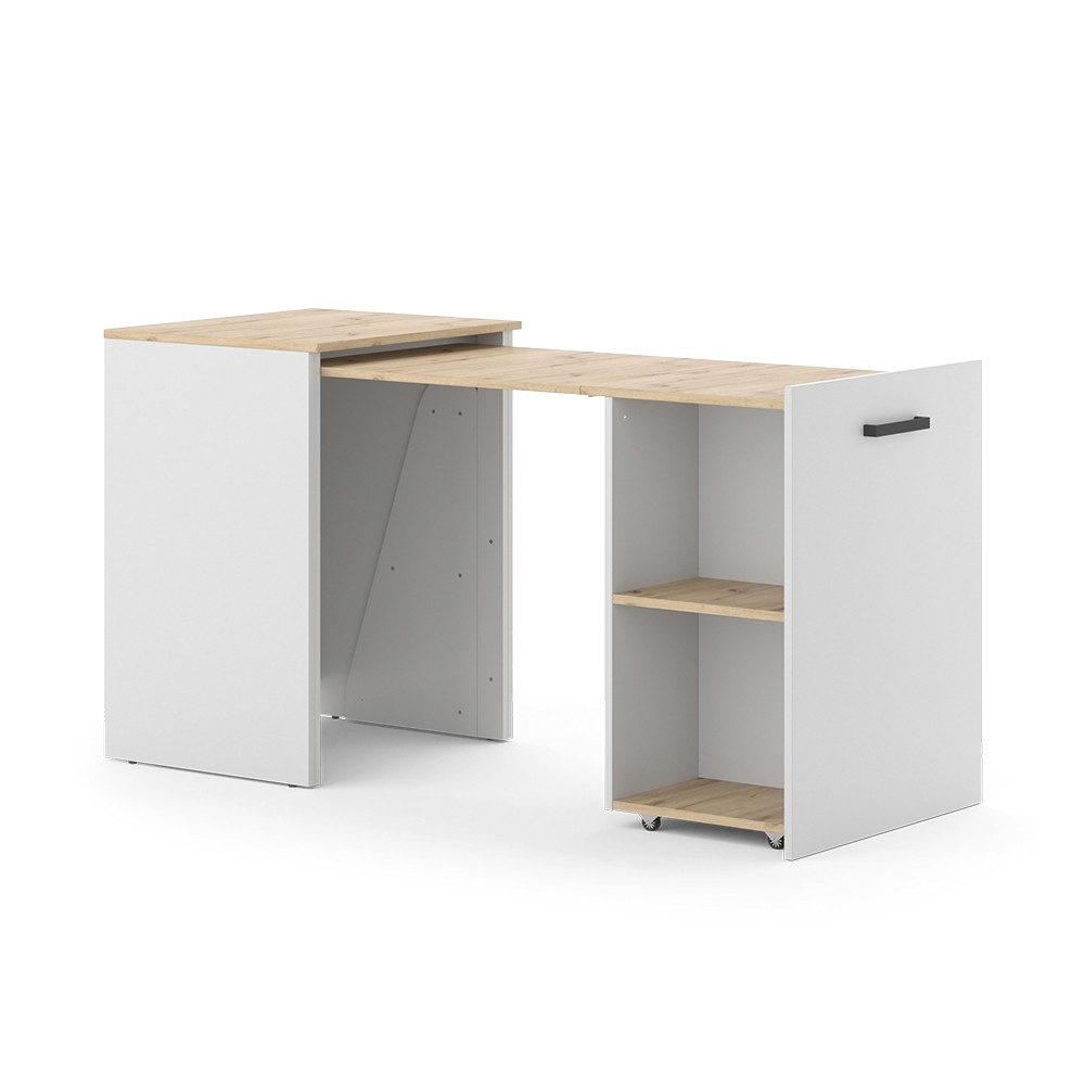 Vicco Schreibtisch Adam, Greige/Artisan-Eiche, 60 x