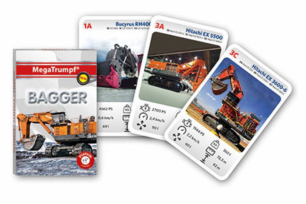Piatnik Spiel Mega Trumpf - Bagger