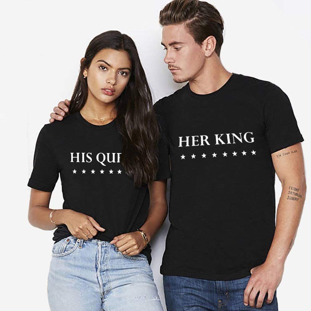 Couples Shop T-Shirt Partner Her King