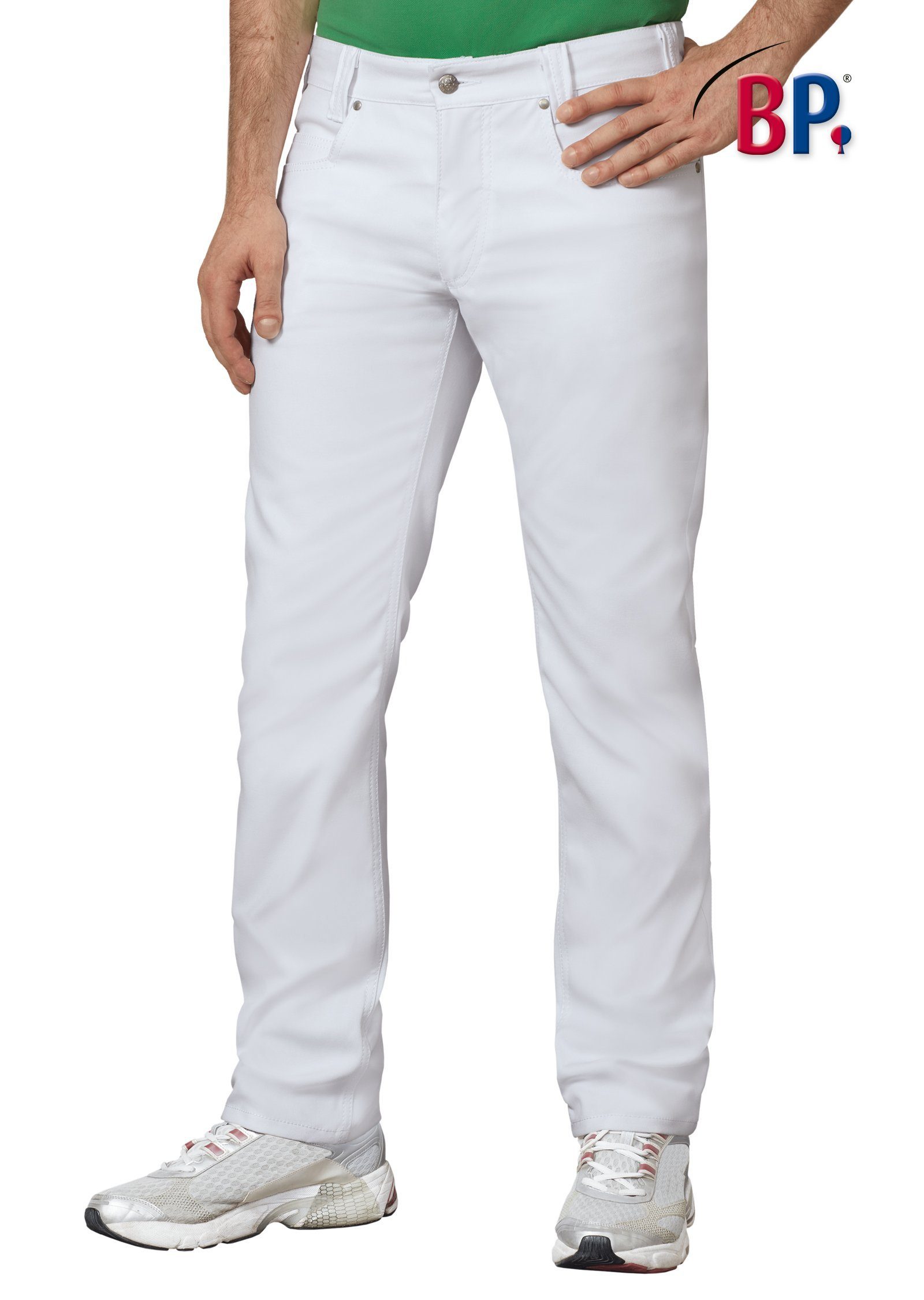 bp 5-Pocket-Jeans Herrenjeans mit Stretch, weiß