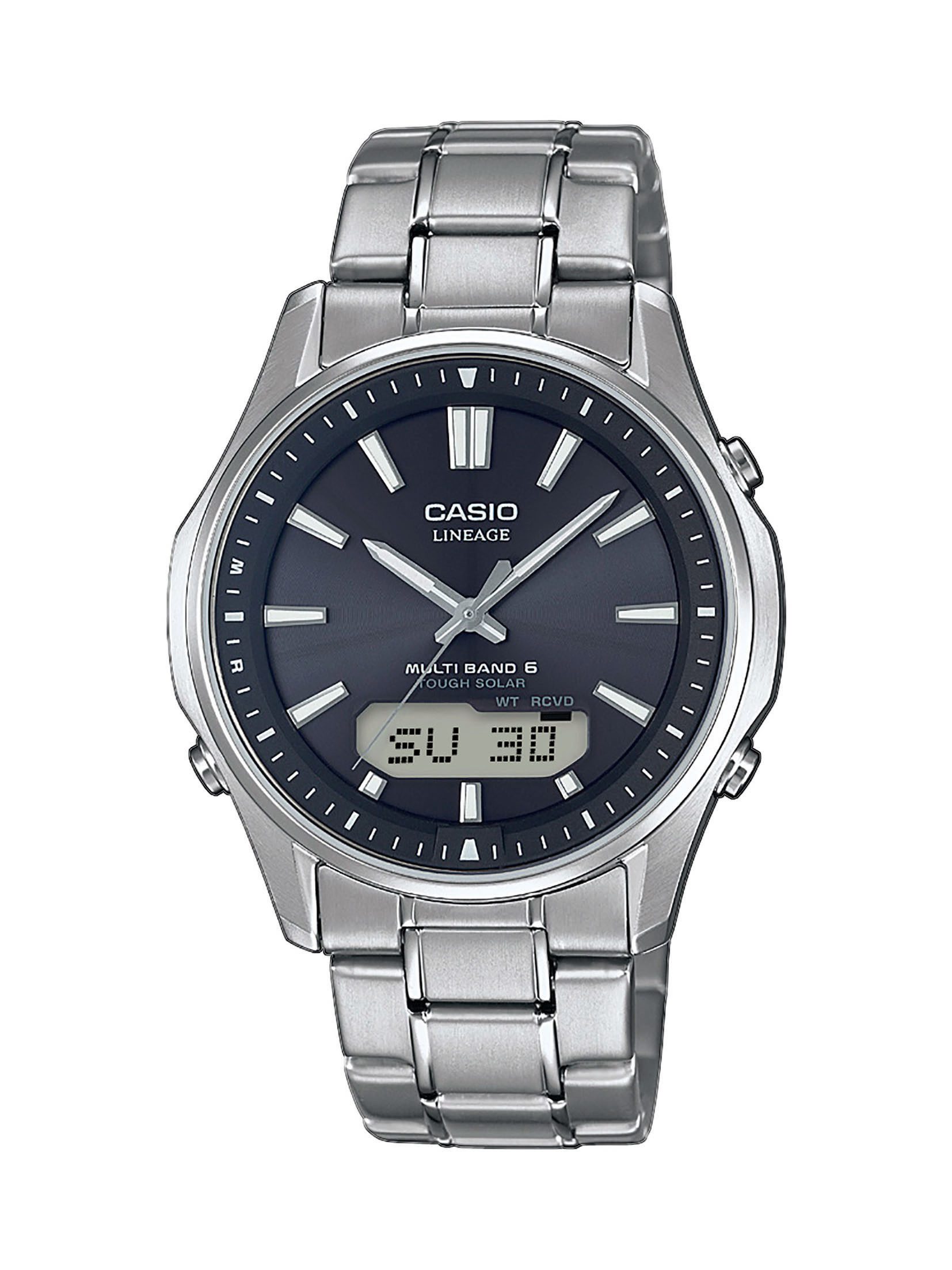 CASIO Funkuhr Casio Herren Uhr mit