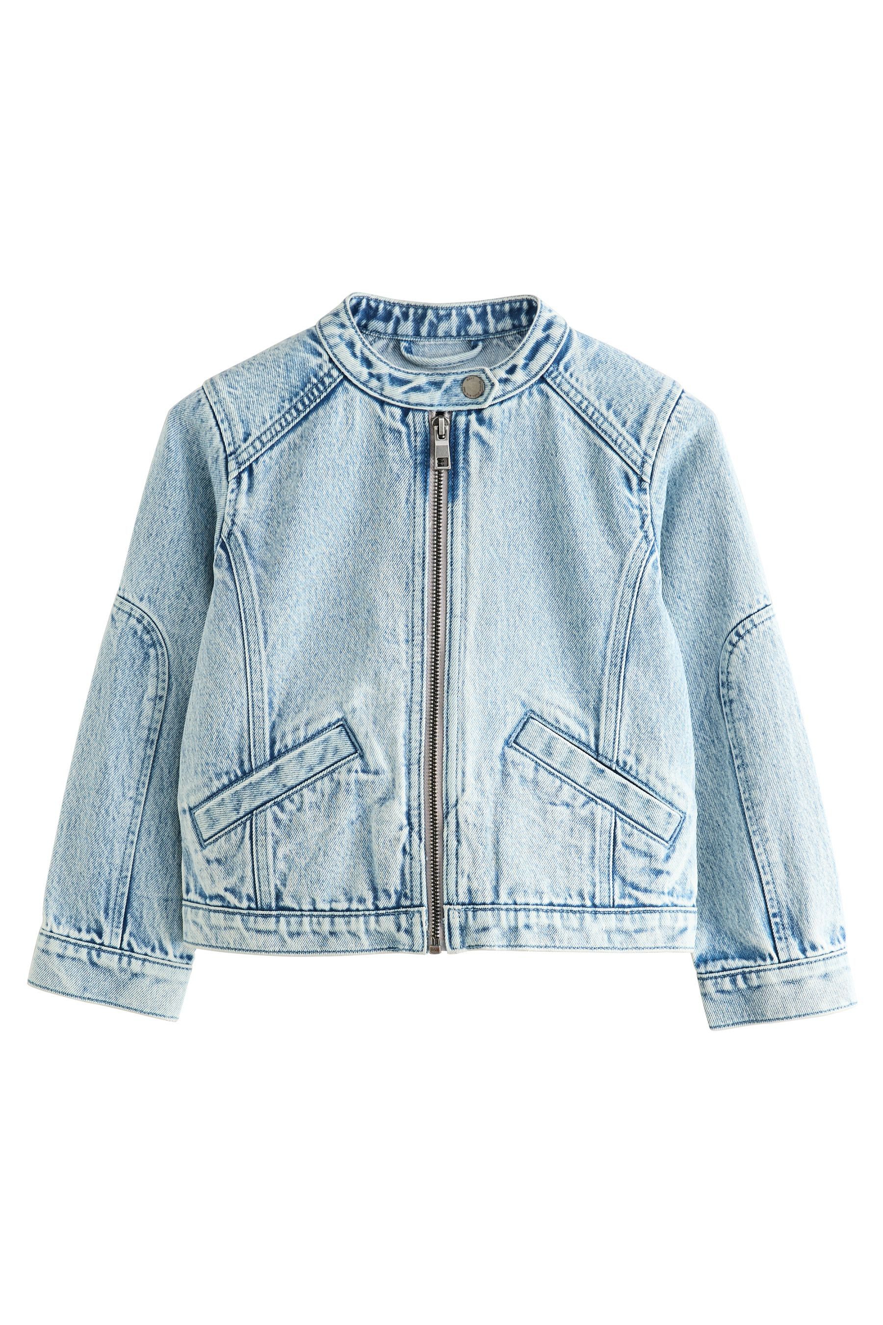 Next Bikerjacke Denim-Motocross-Bikerjacke aus 100 % Baumwolle