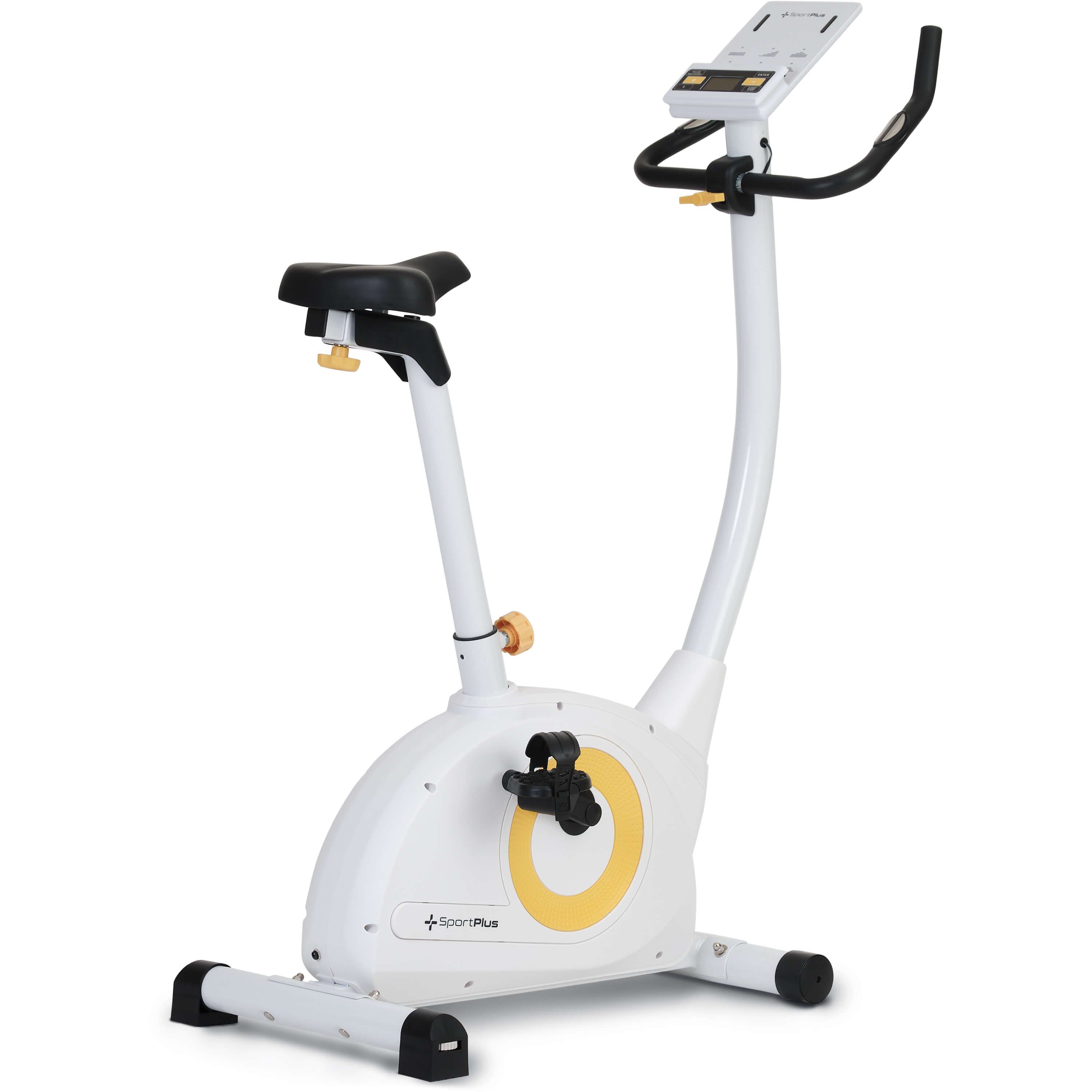 SportPlus Heimtrainer SP-HT-9510-W-iE, Heimtrainer, Riemenantrieb, Bremssystem