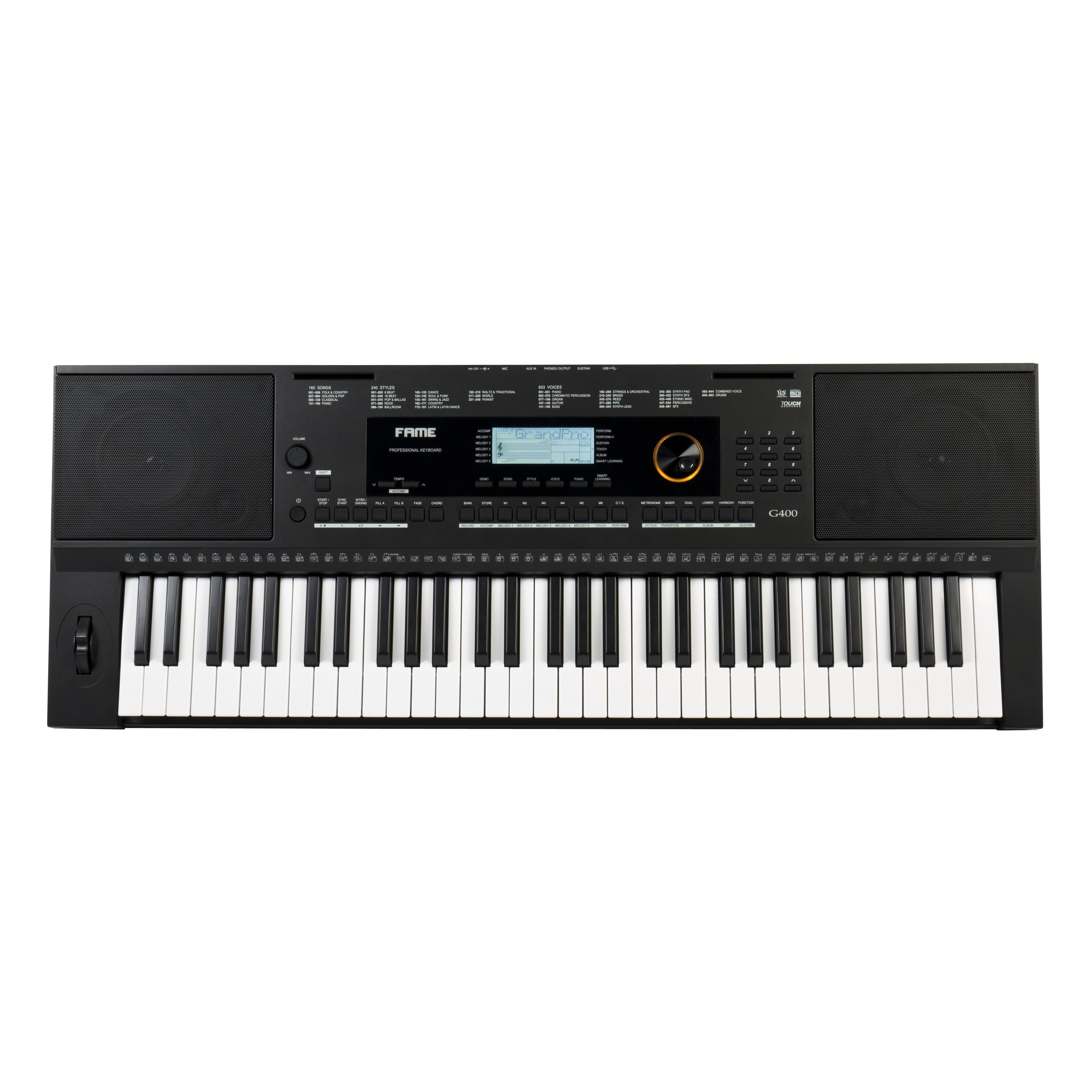 FAME Home-Keyboard (G-400 Keyboard E-Piano mit