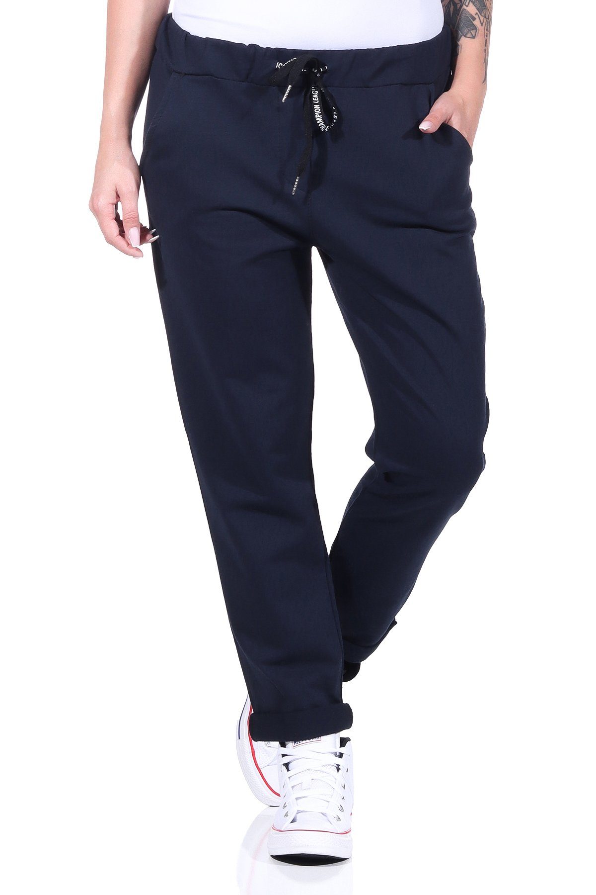 CLEO STYLE Jogginghose Jogginghose 20 Dunkelblau