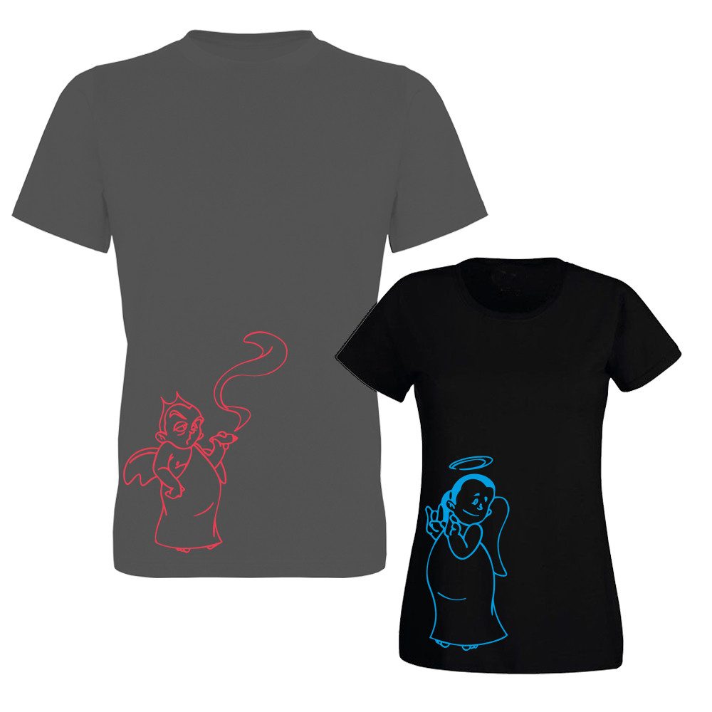 G-graphics T-Shirt Engel & Teufel (Partner-