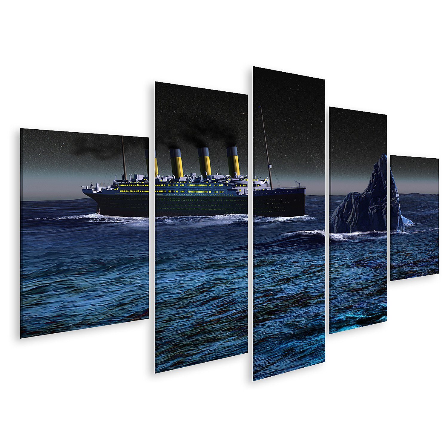 islandburner Leinwandbild Bild auf Leinwand Titanic