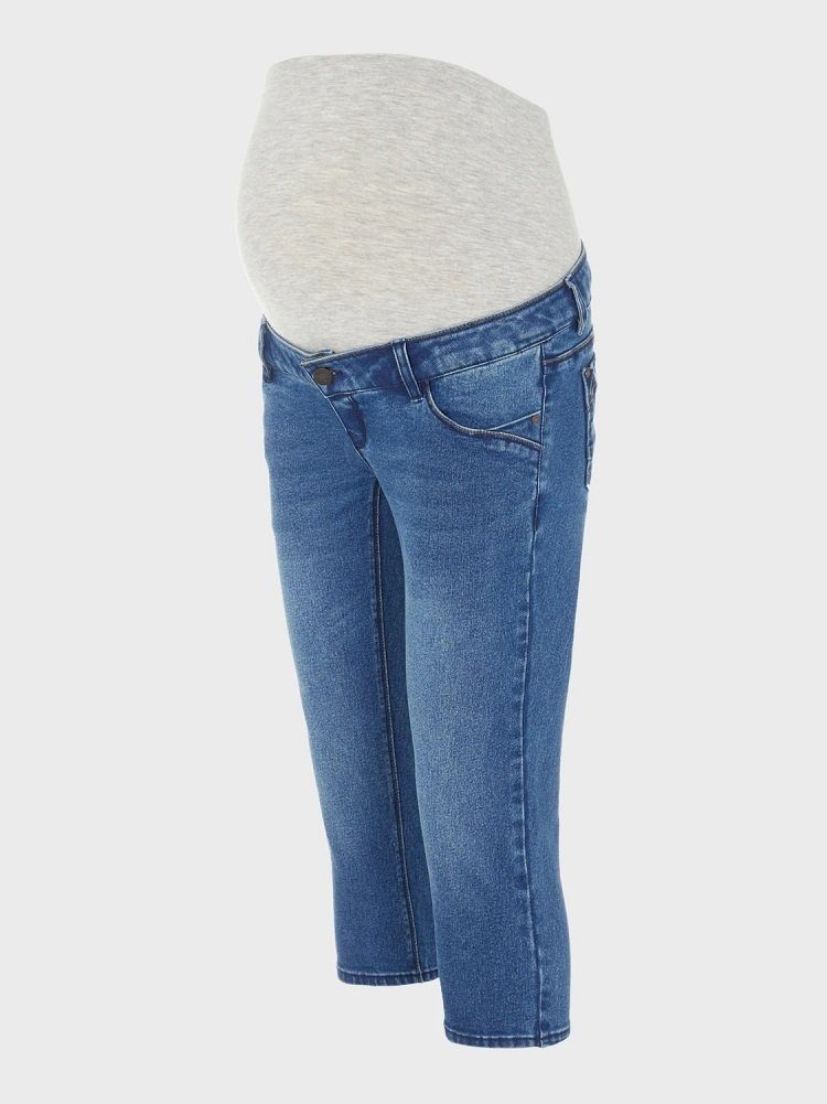 Mamalicious Umstandsjeans 3/4 Umstandsjeans Umstandshose Umstandsmode