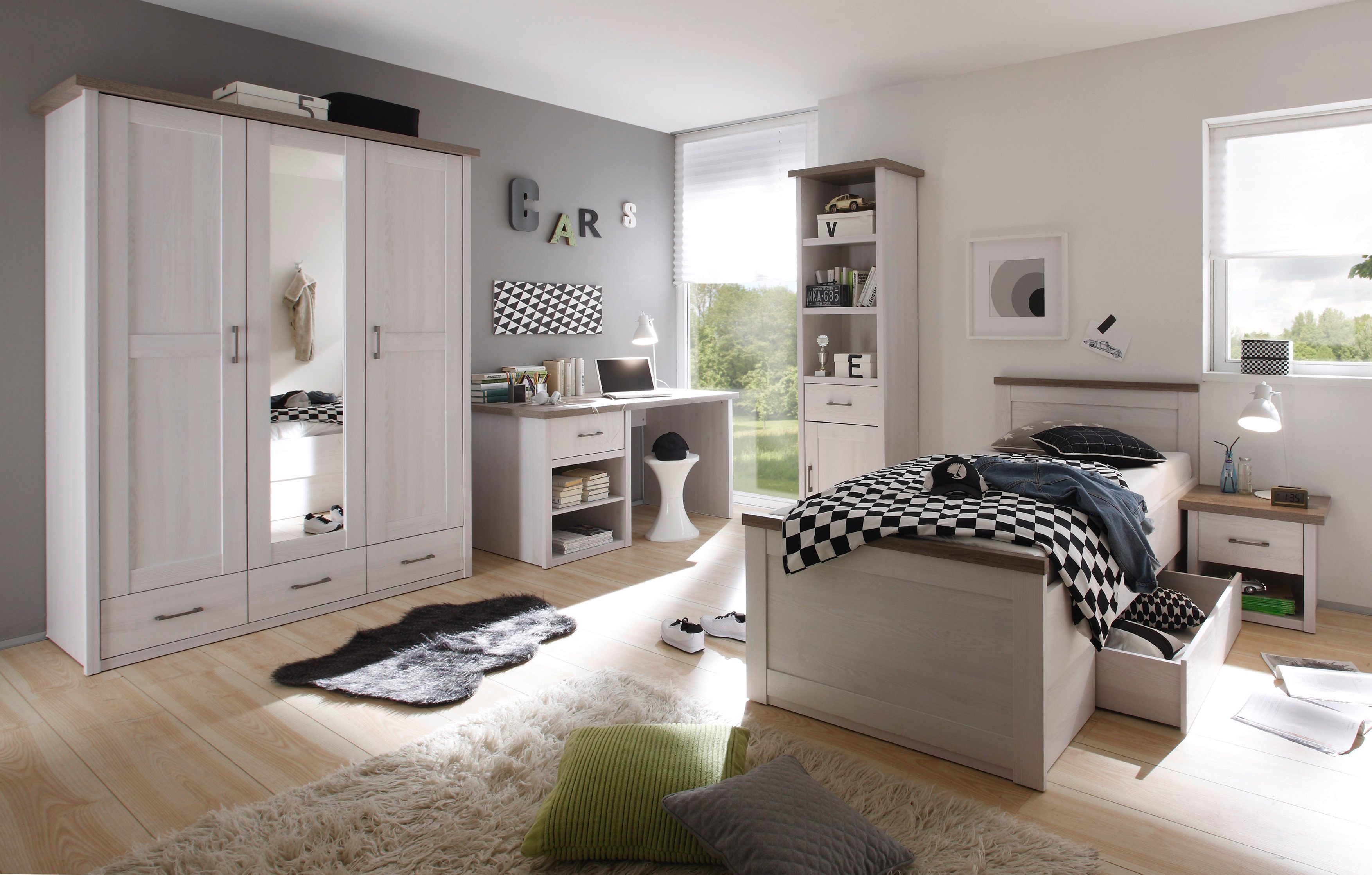 möbel-direkt.de Jugendzimmer-Set Jugendzimmer Luca in Pinie