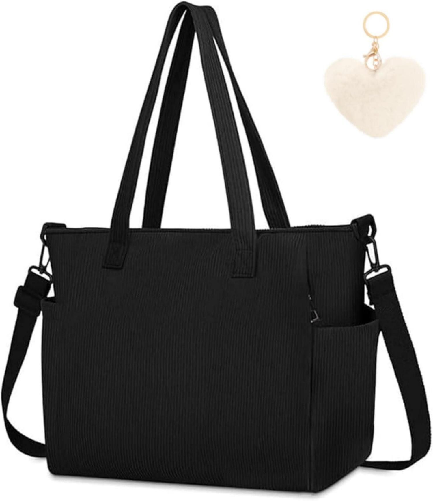 LuxusKollektion Handtasche Damen Kord Groß Handtasche