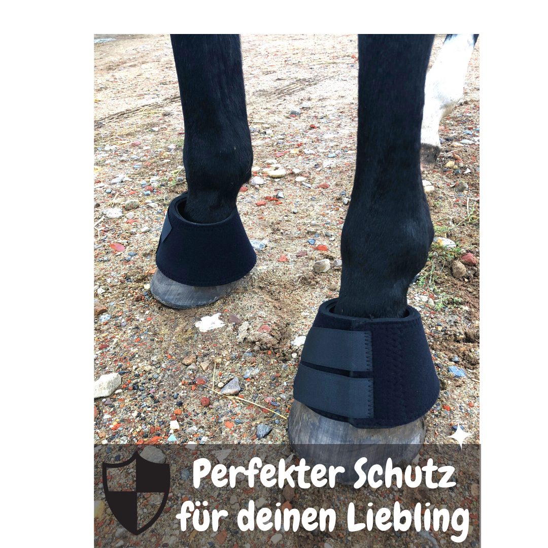 Pferdelinis Hufglocken Hufglocken für Pferde schwarz,