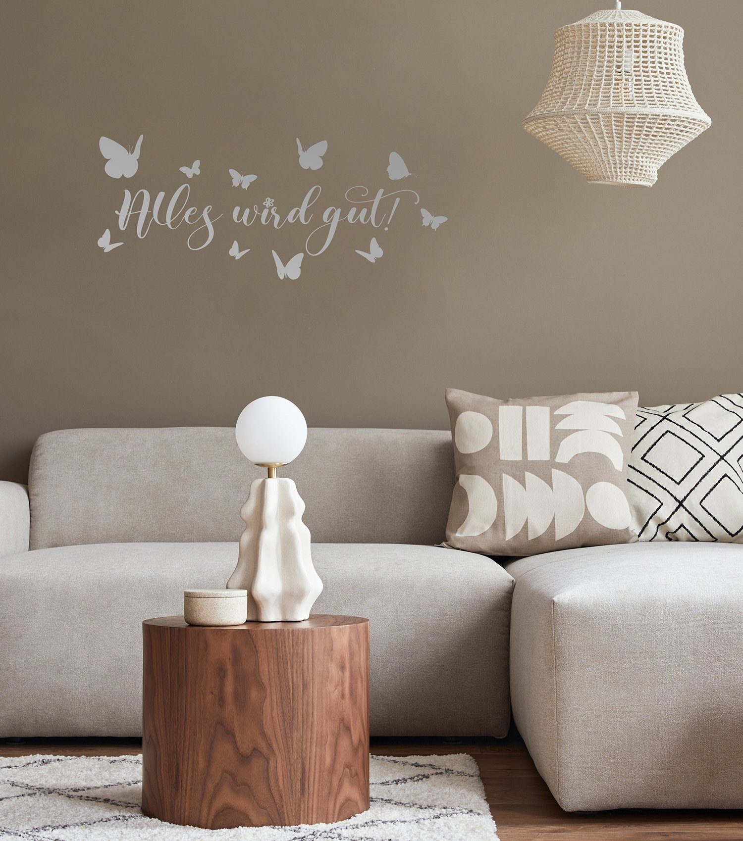 Home affaire Wandtattoo Alles wird gut