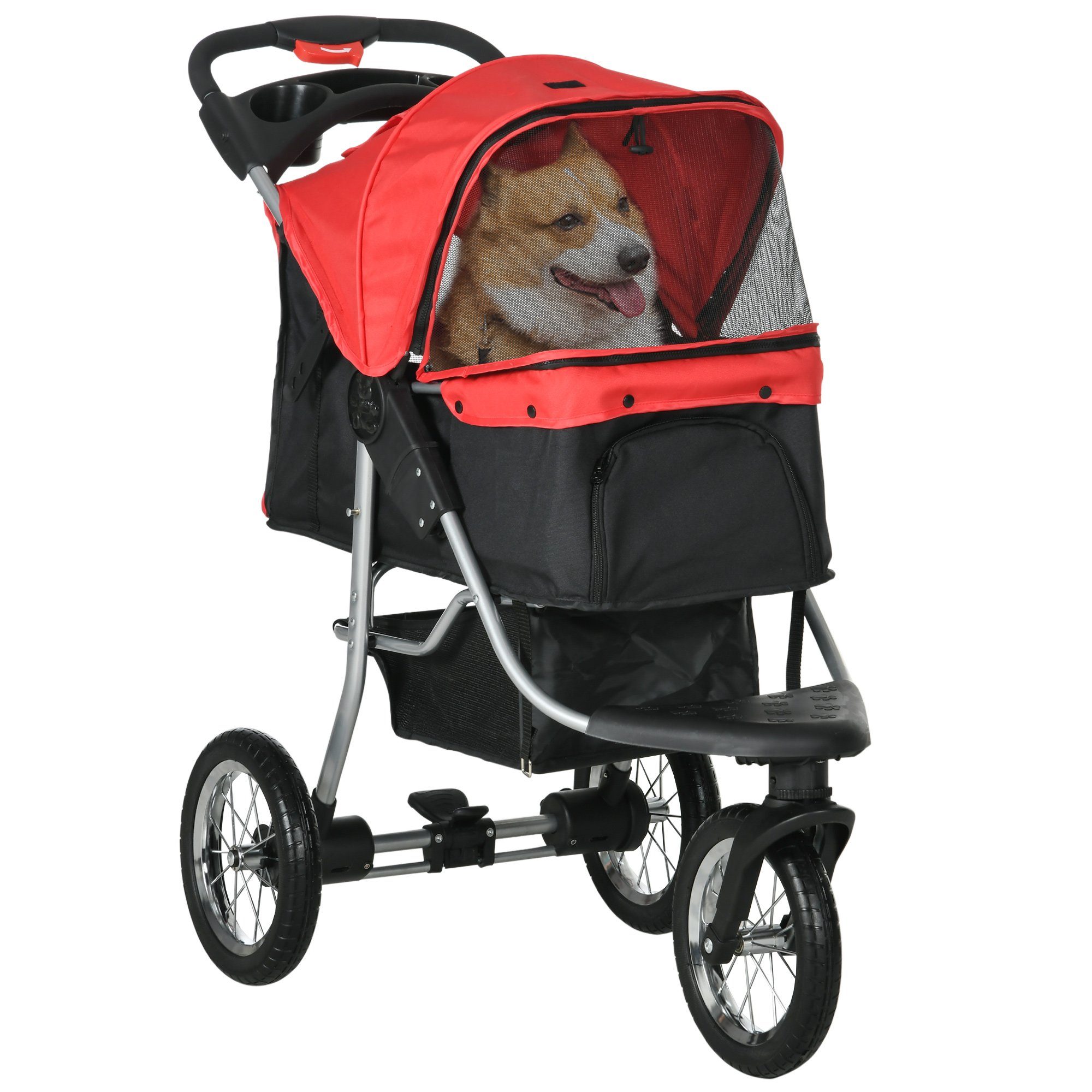 PawHut Hundebuggy Hundewagen, Katzenbuggy, Pet, Stroller