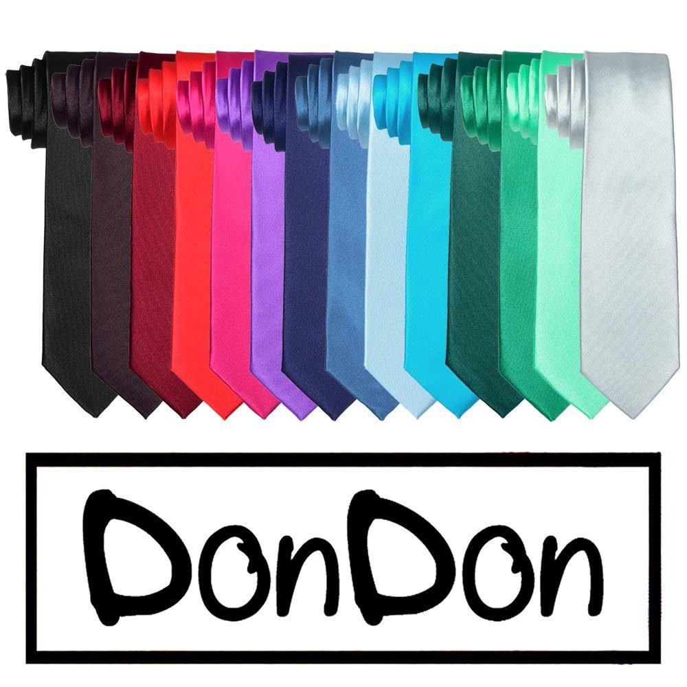DonDon Krawatte Krawatte 7 cm breit