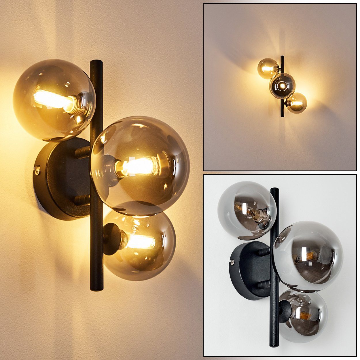 hofstein Wandleuchte LED Decken Lampen 3-flammig