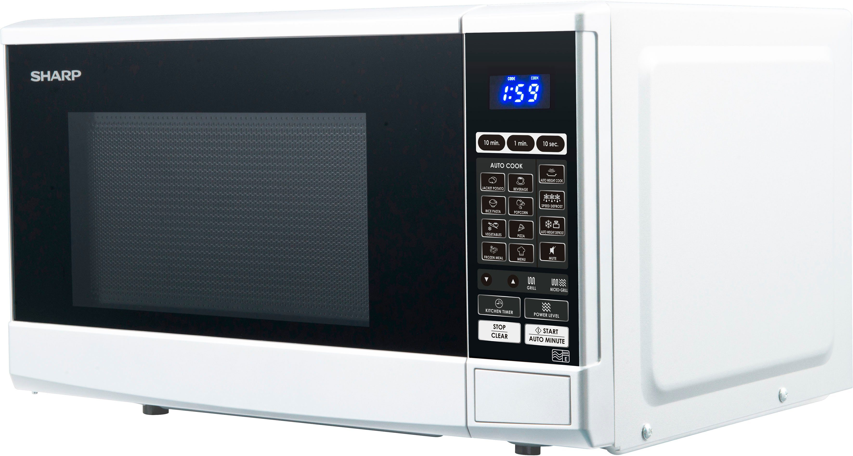 Sharp Mikrowelle R670W, Grill, Mikrowelle, 20