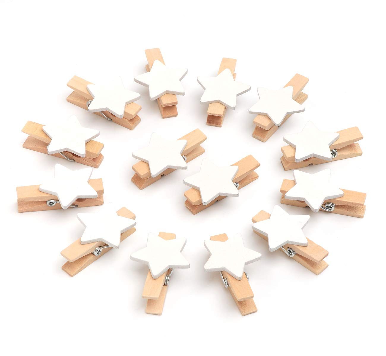 FOUORTUNATE-BEE Weihnachtsbaumklammer 00 Stück Sternen Wäscheklammer