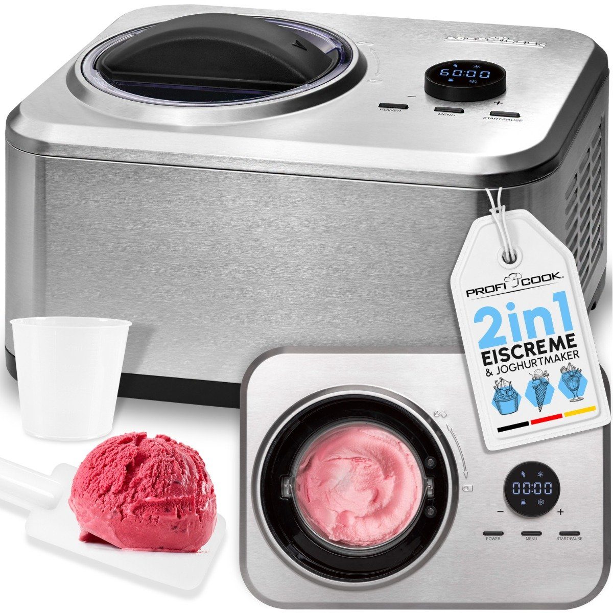 ProfiCook Eismaschine PC-ICM 1268, Eismaschine und