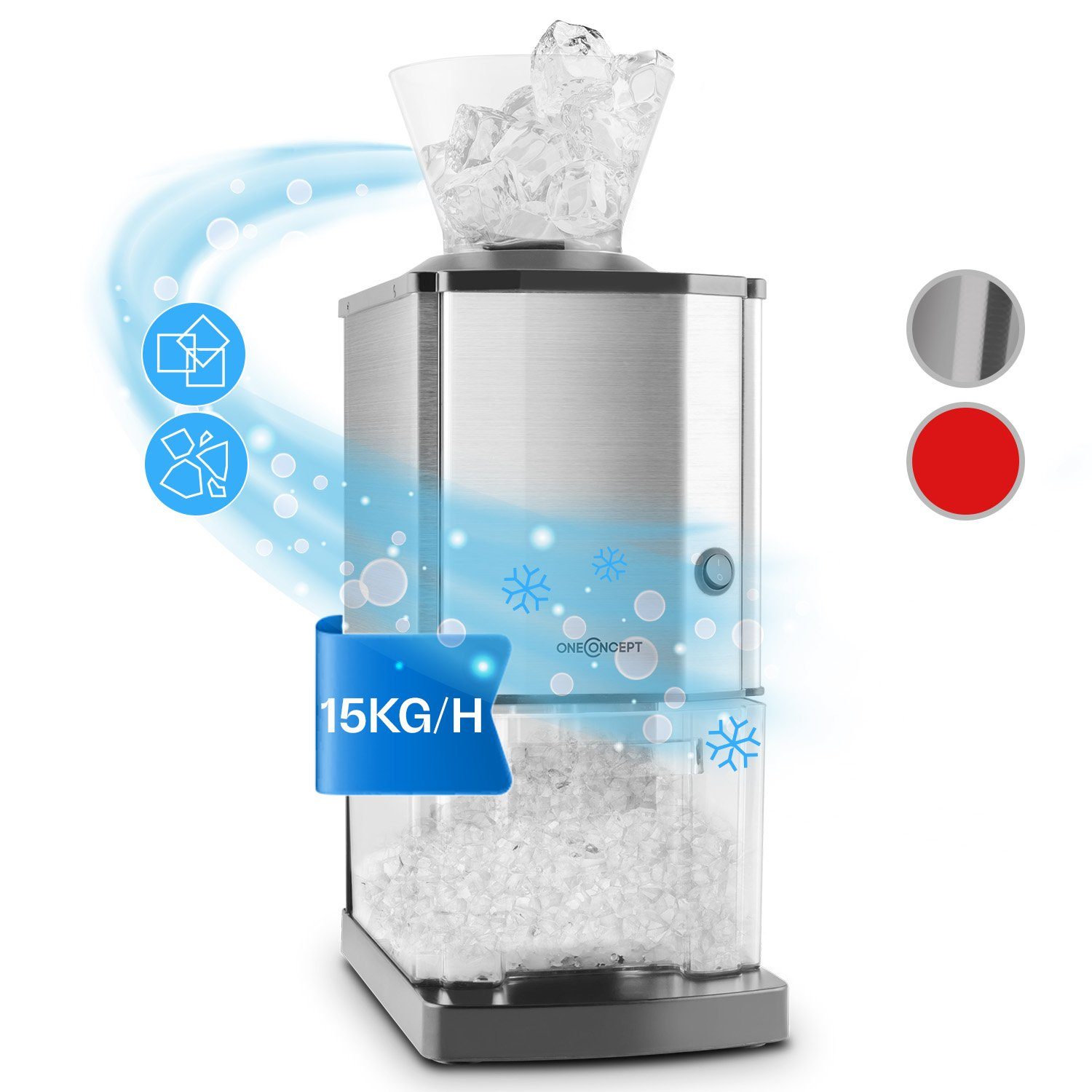 ONECONCEPT Eiswürfelmaschine Icebreaker, Elektrische Ice maker