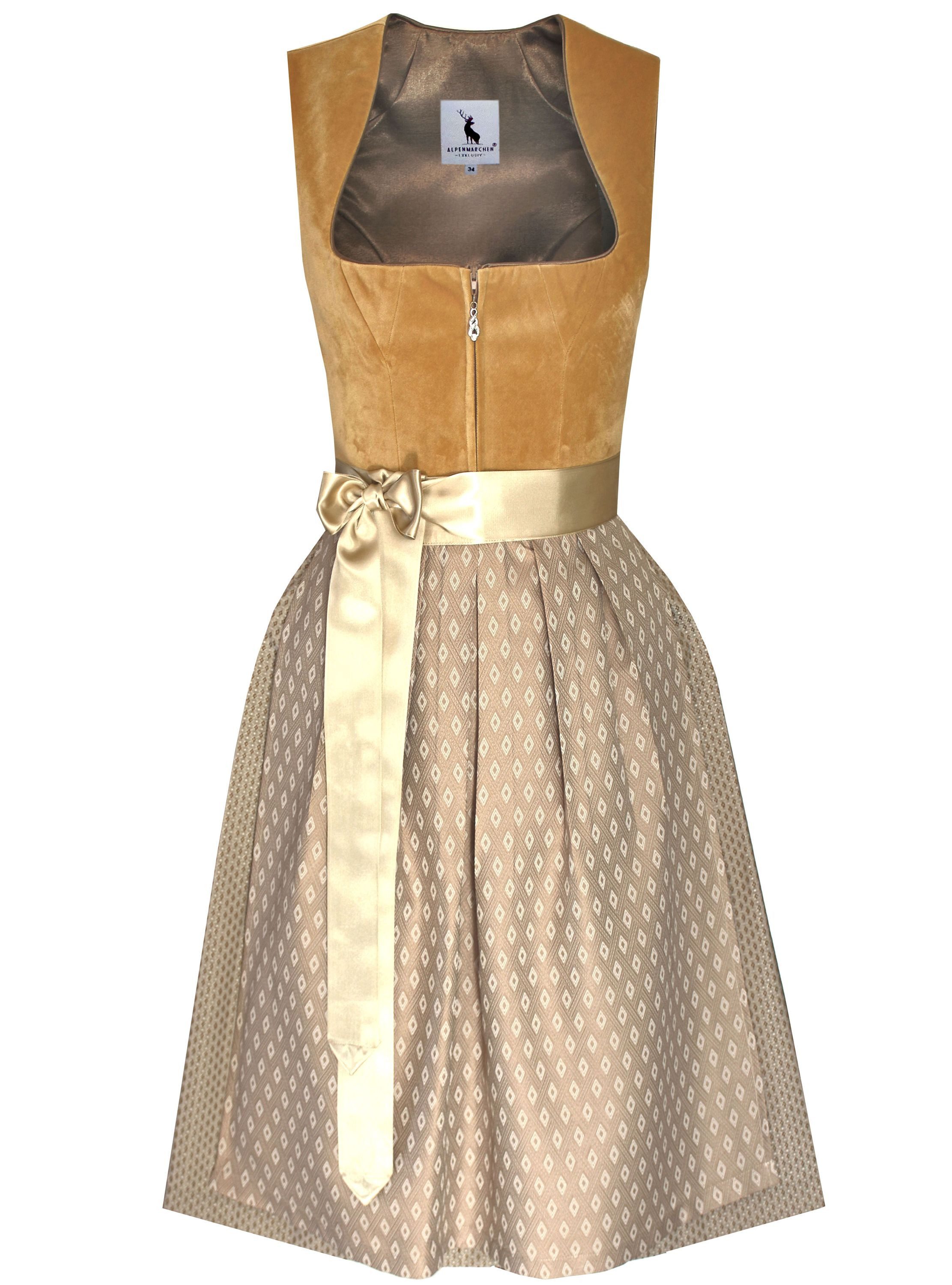 Alpenmärchen Dirndl Dirndl Adriana in Hellbraun