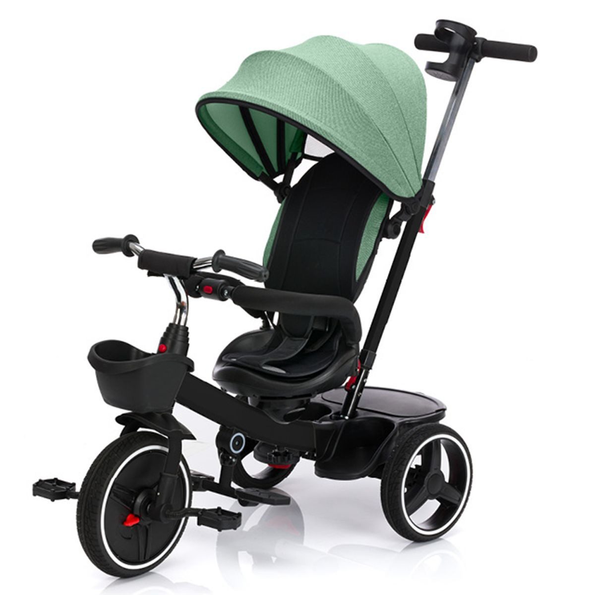 Fillikid Dreirad-Kinderwagen Niki 360 - Schwarz