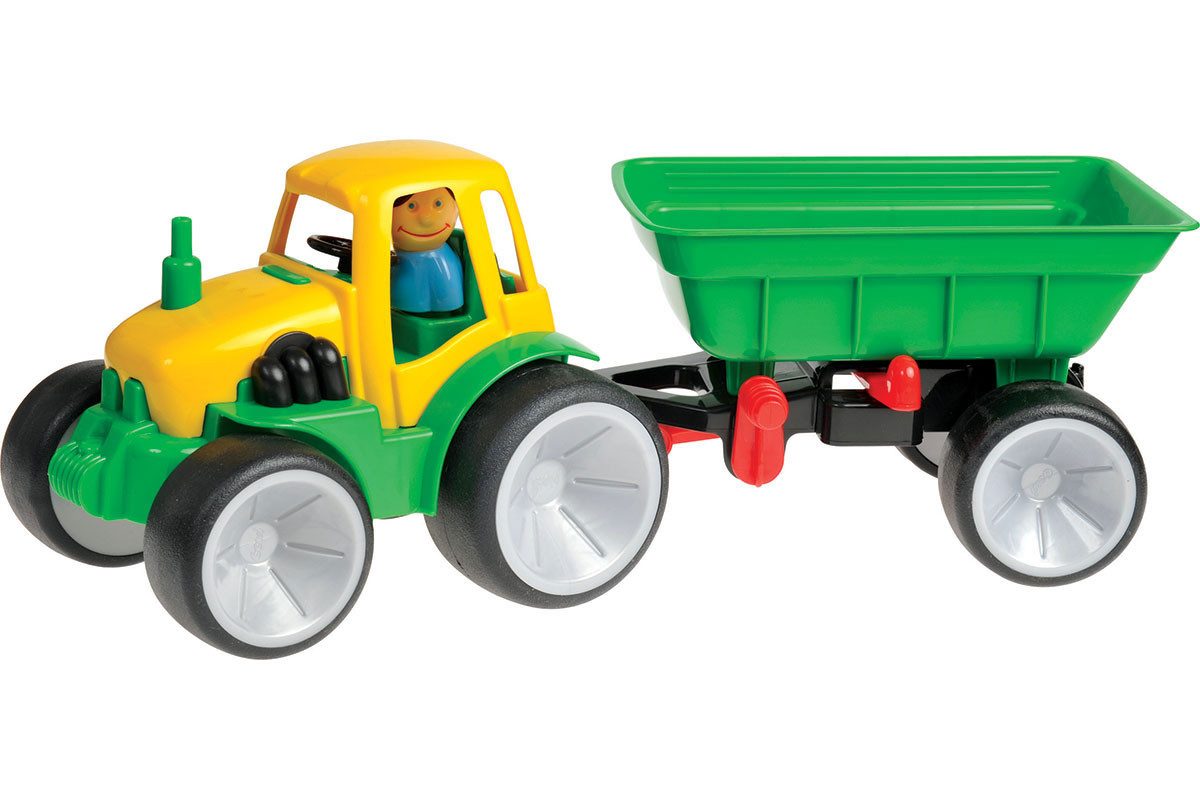 GOWI Spielzeug-Traktor Traktor, (2-tlg), mit Anhänger