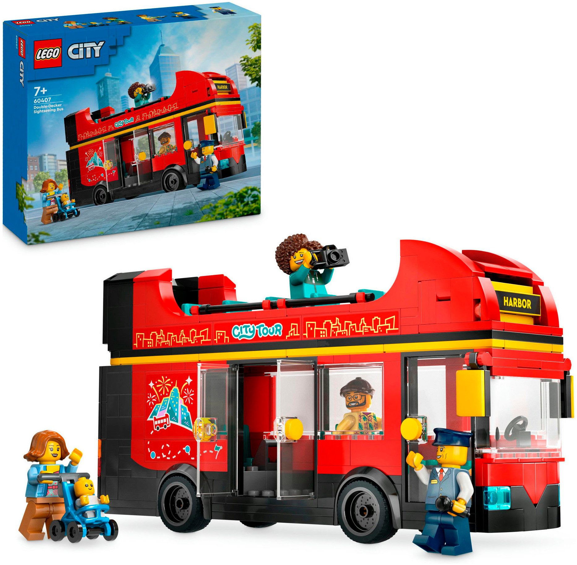 LEGO® Doppeldeckerbus (60407), LEGO City Konstruktionsspielsteine,