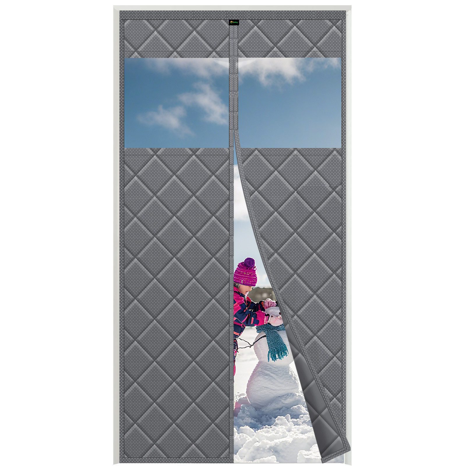 Sekey Raumteiler Türvorhang Thermo Kälteschutz, Thermovorhang