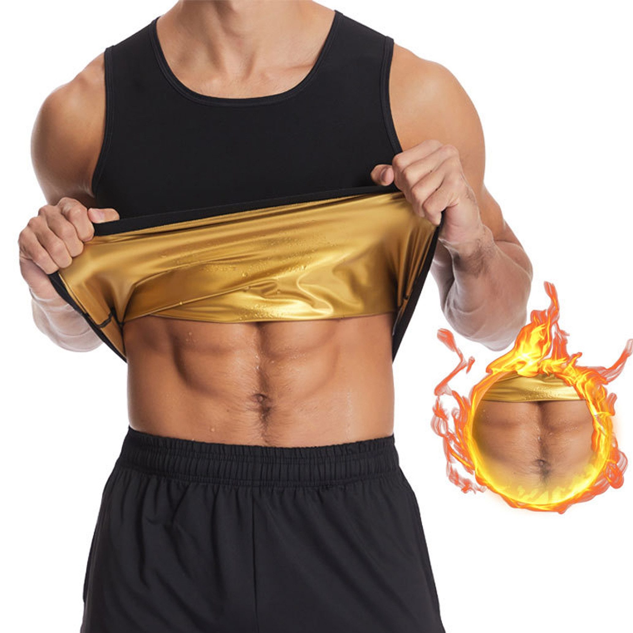 GOLDEN Schwitzanzug abnehmen Weste Herren Sauna
