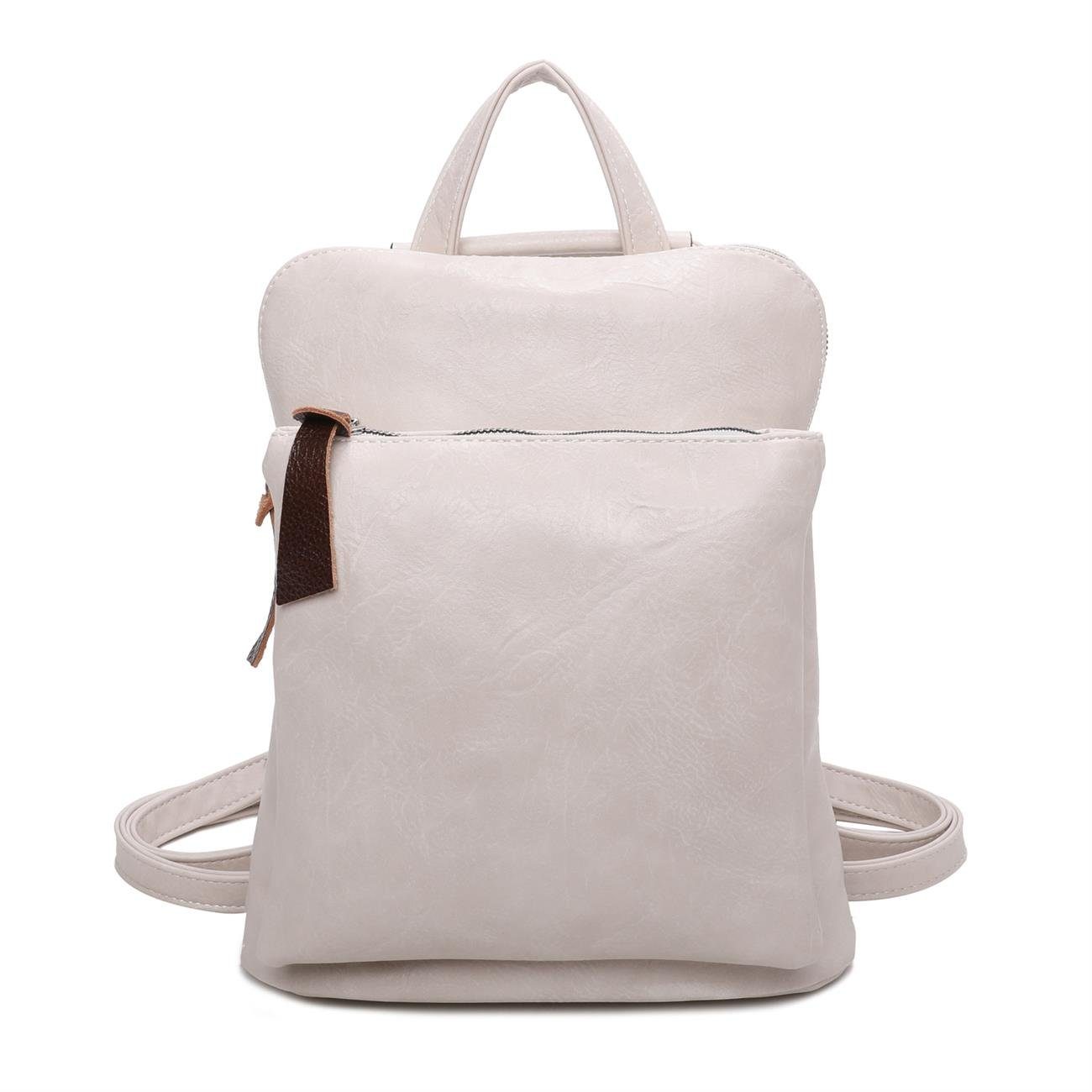 ITALYSHOP24 Rucksack Damen Rucksack Tasche Umhängetasche