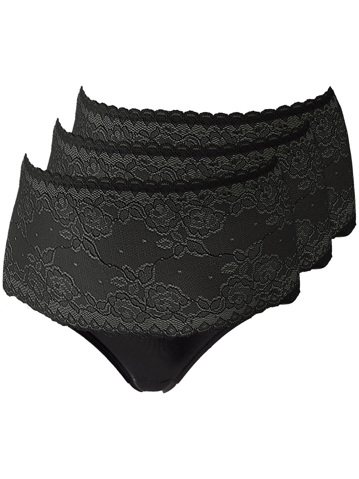 Pompadour Taillenslip 3er Pack Damen Maxislip