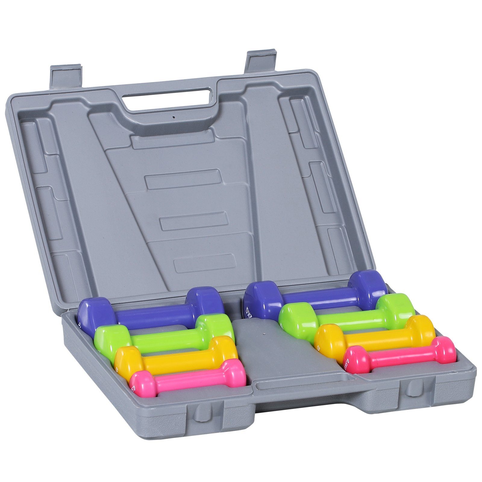 HOMCOM Hantel-Set Kurzhantel Set mit Koffer