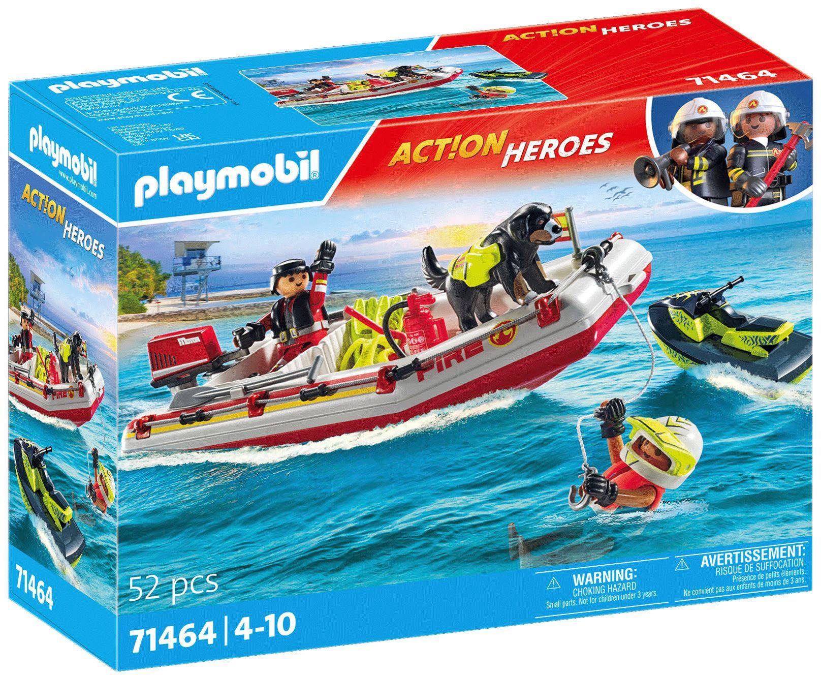 Playmobil® Feuerwehrboot mit Aqua Scooter (71464),