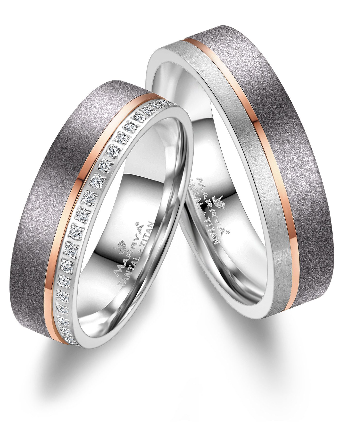 MARRYA Partnerring Tantal Ringe Trauringe Eheringe