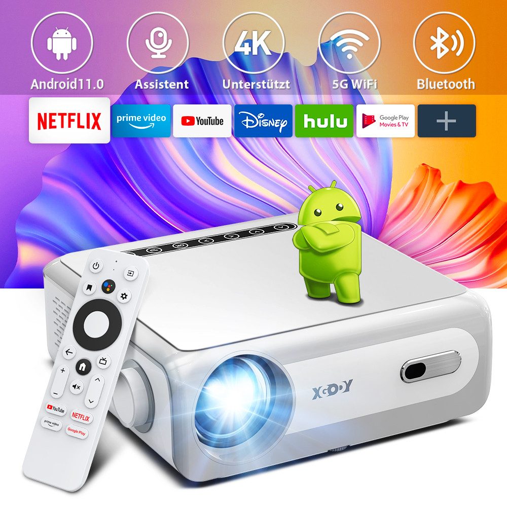XGODY Native 1080P 700ANSI Portabler Projektor