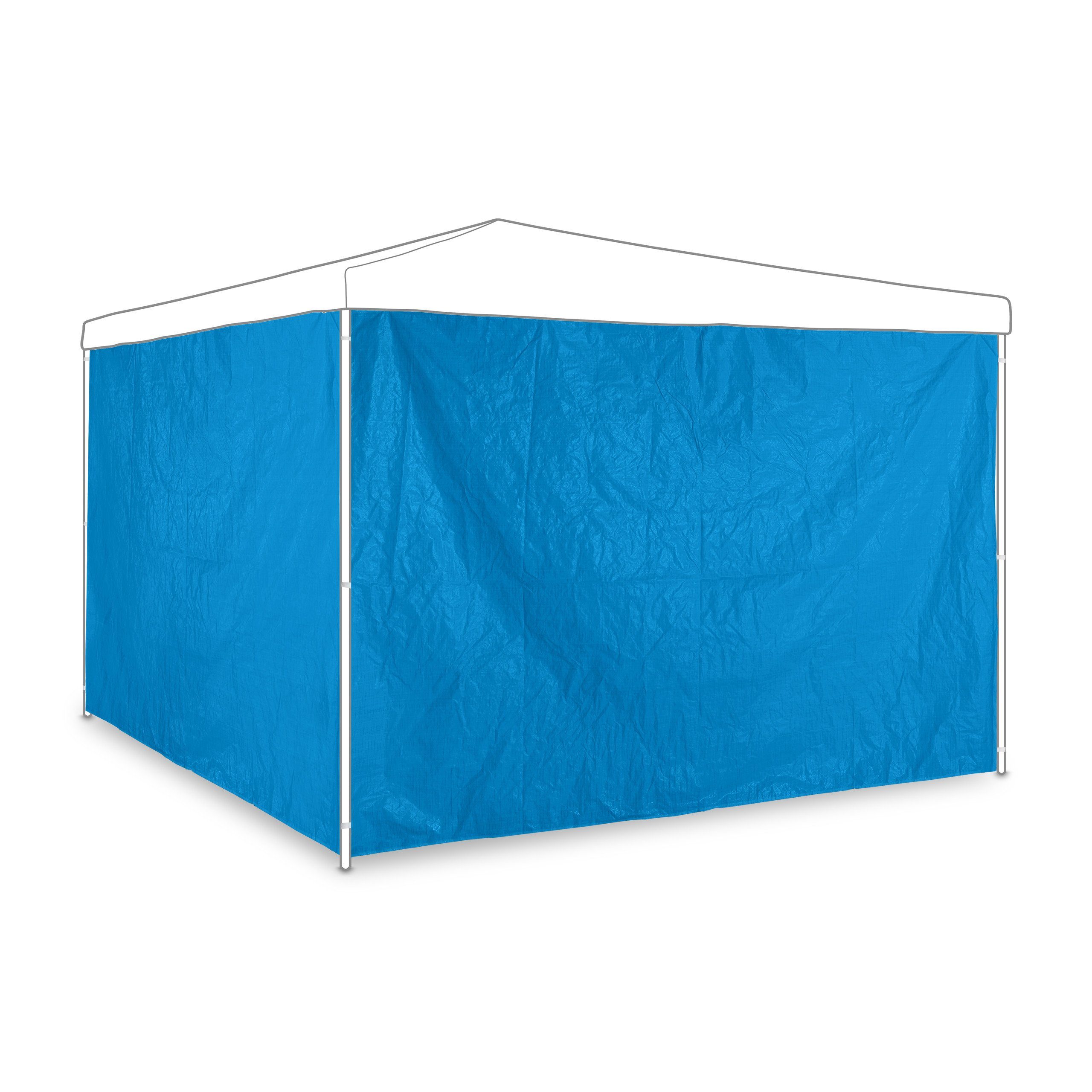 relaxdays Pavillon Blaue Pavillon Seitenteile 2er