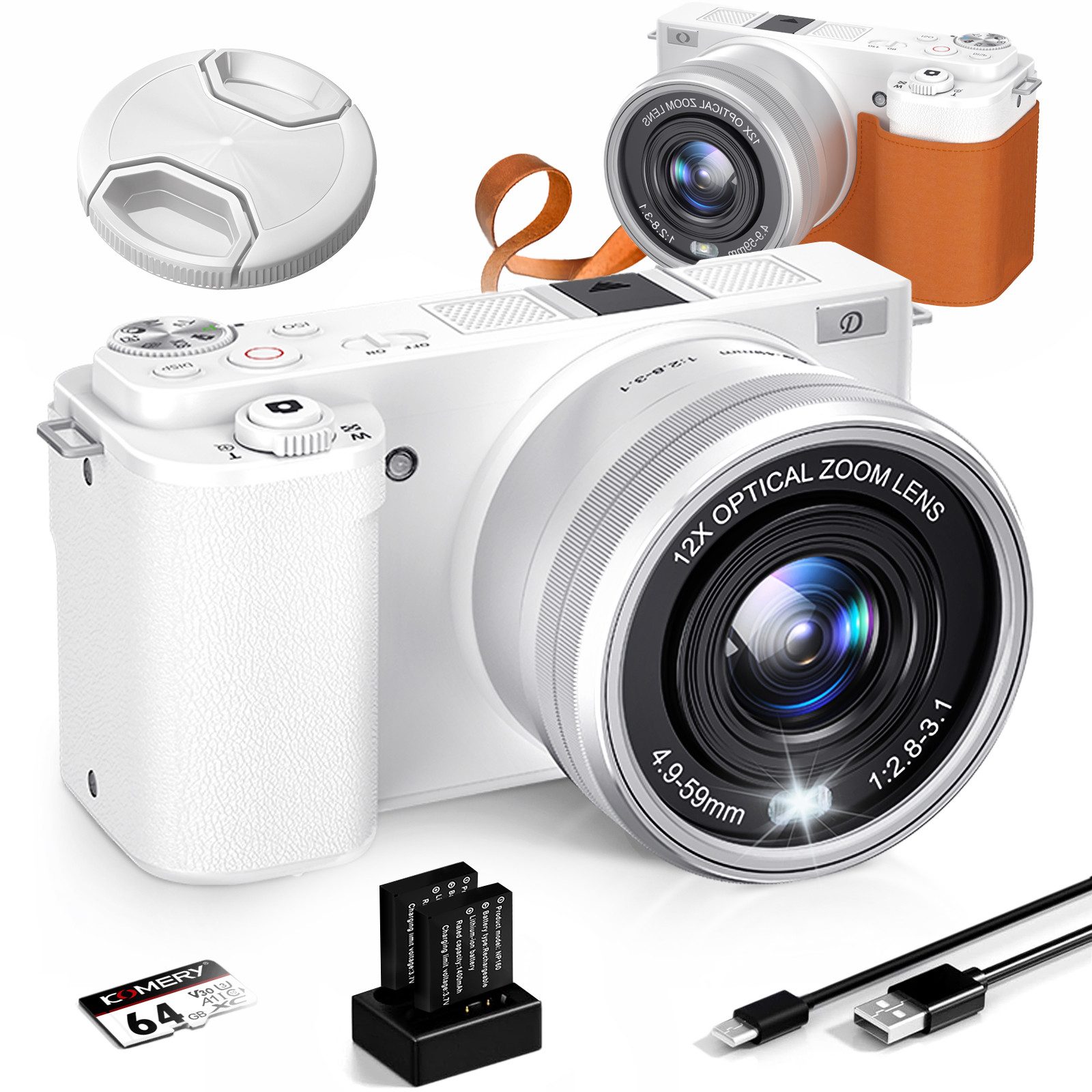 Fine Life Pro 64MP Digitalkamera für