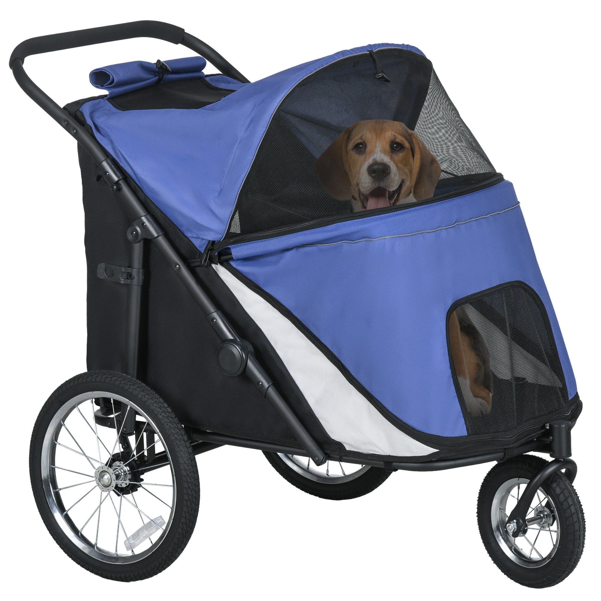 PawHut Hundebuggy Hundewagen, Haustierwagen, Haustierbuggy, 111cm