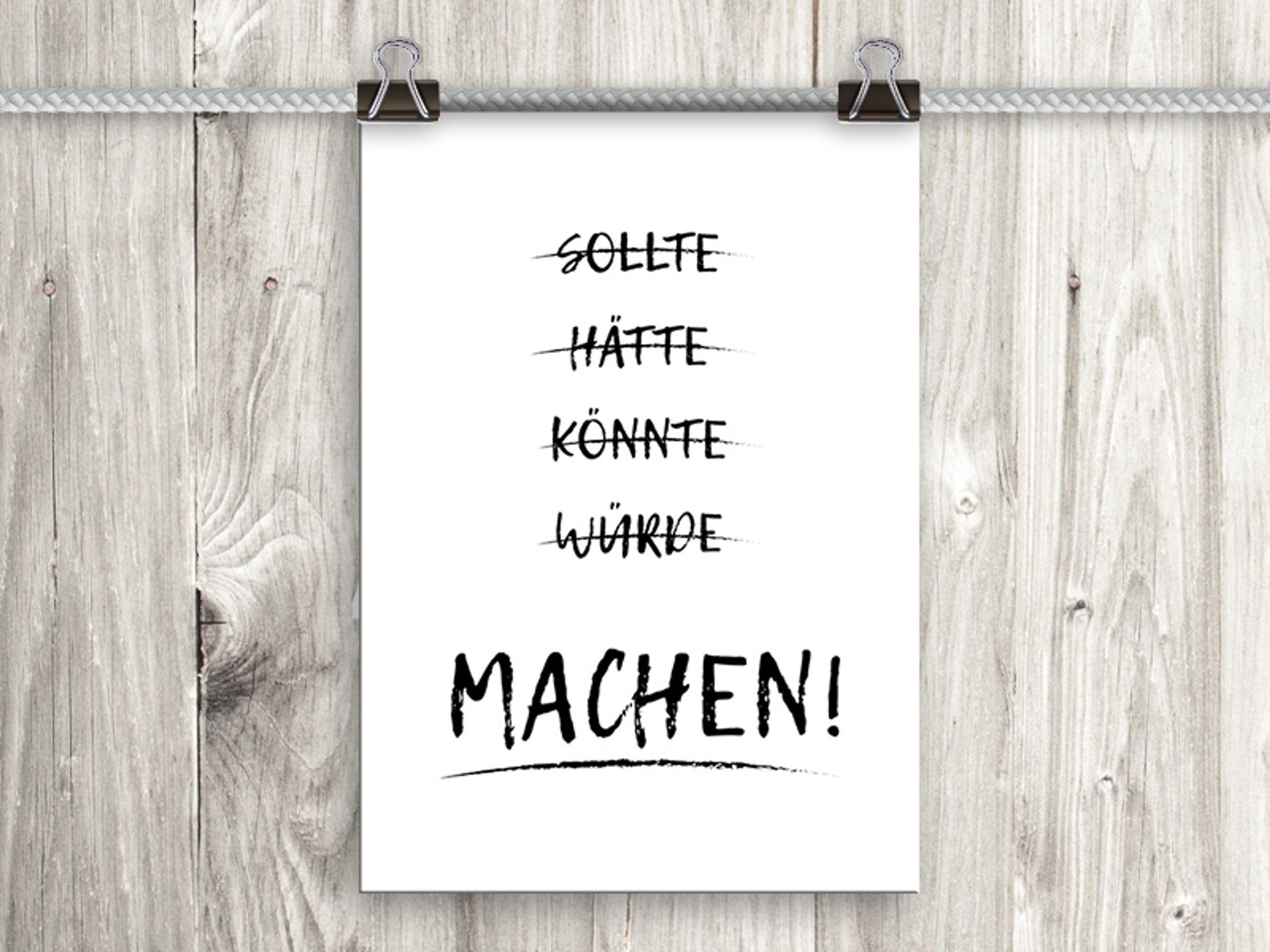 artissimo Poster Poster mit Spruch DinA4