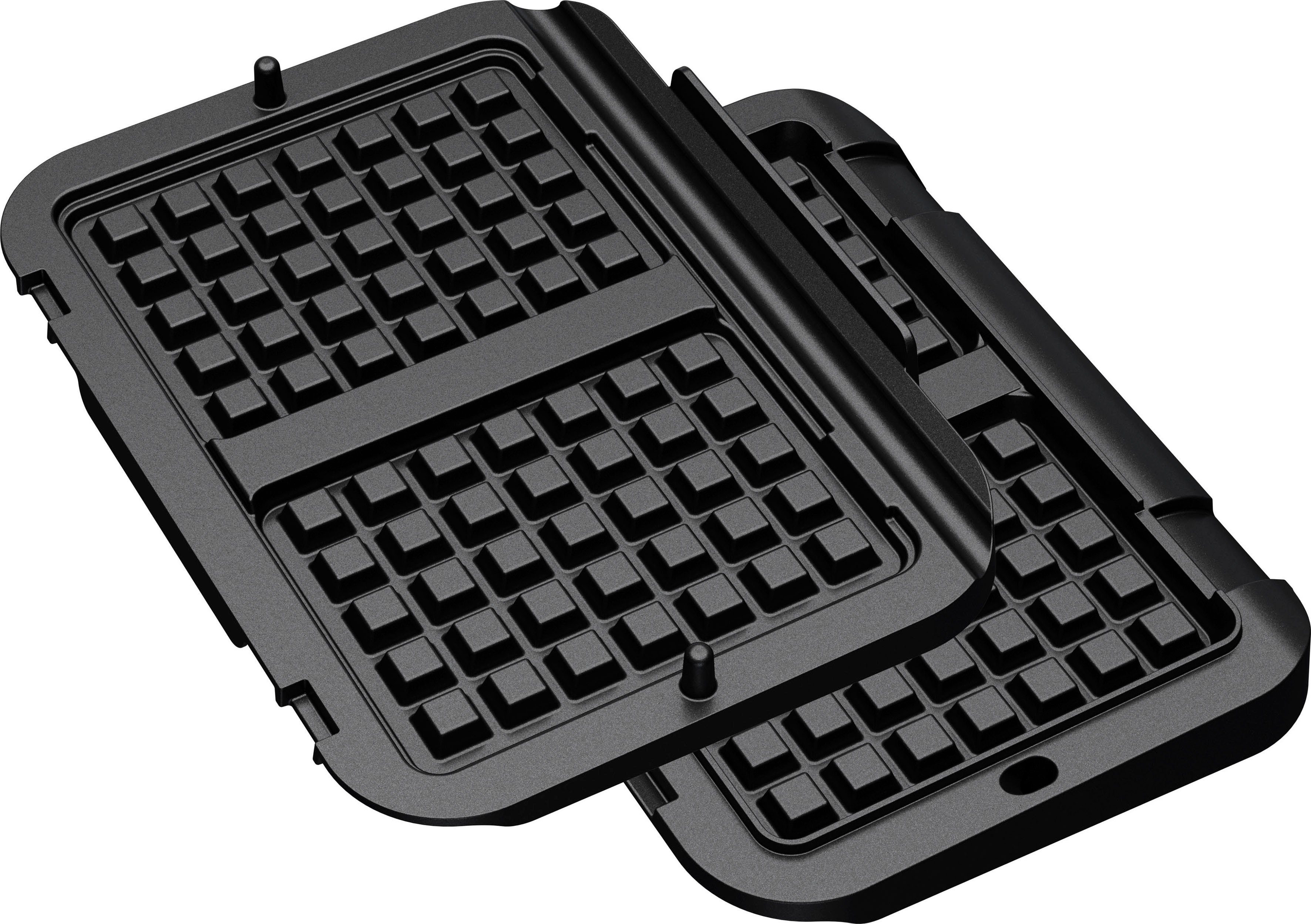 Tefal Waffelplatten XA7308 OptiGrill, Aluminium, (2-St),