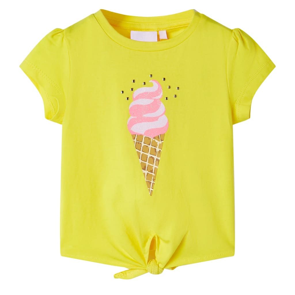vidaXL T-Shirt Kinder-T-Shirt Gelb 104