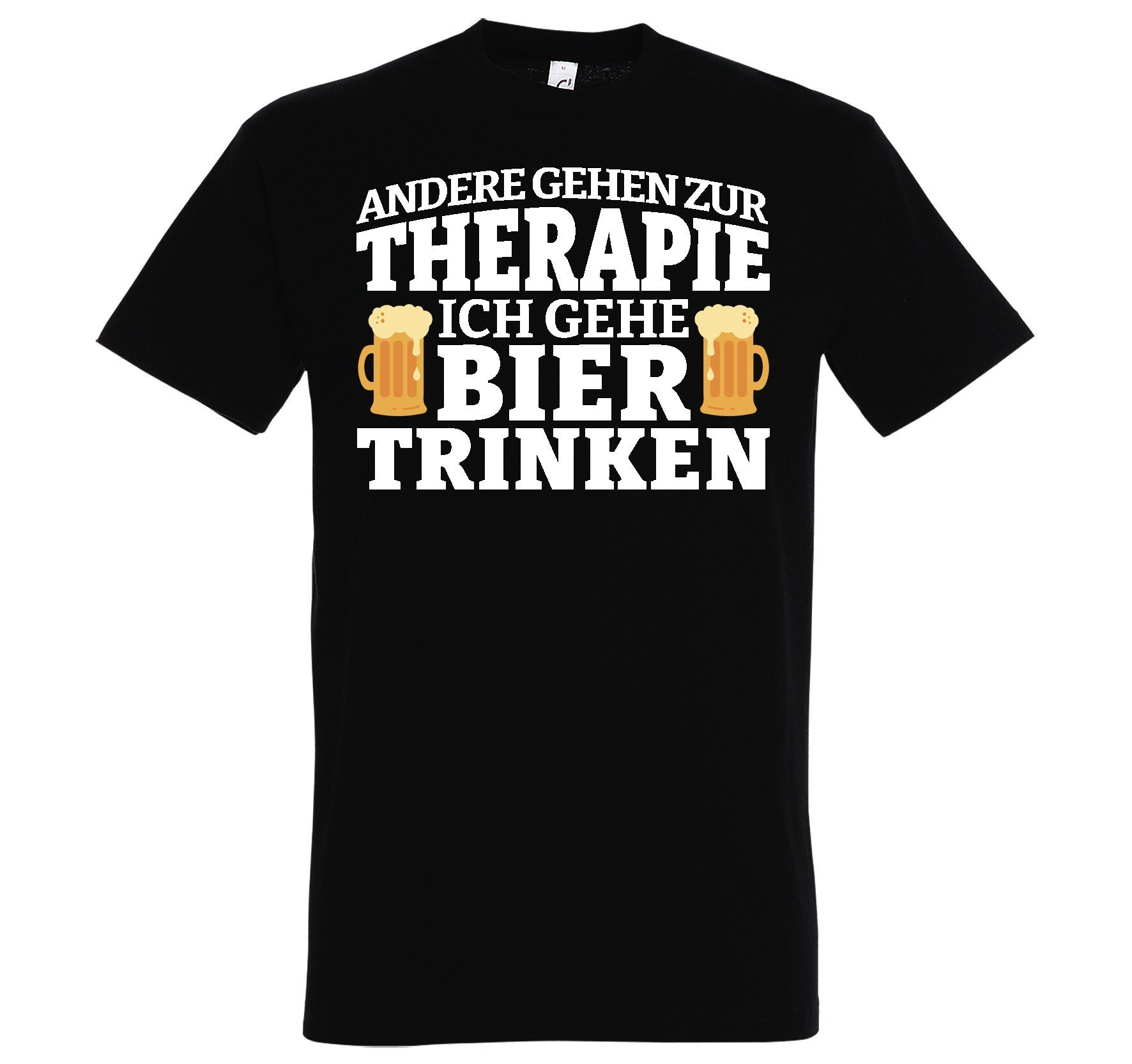 Youth Designz T-Shirt Bier Therapie Herren