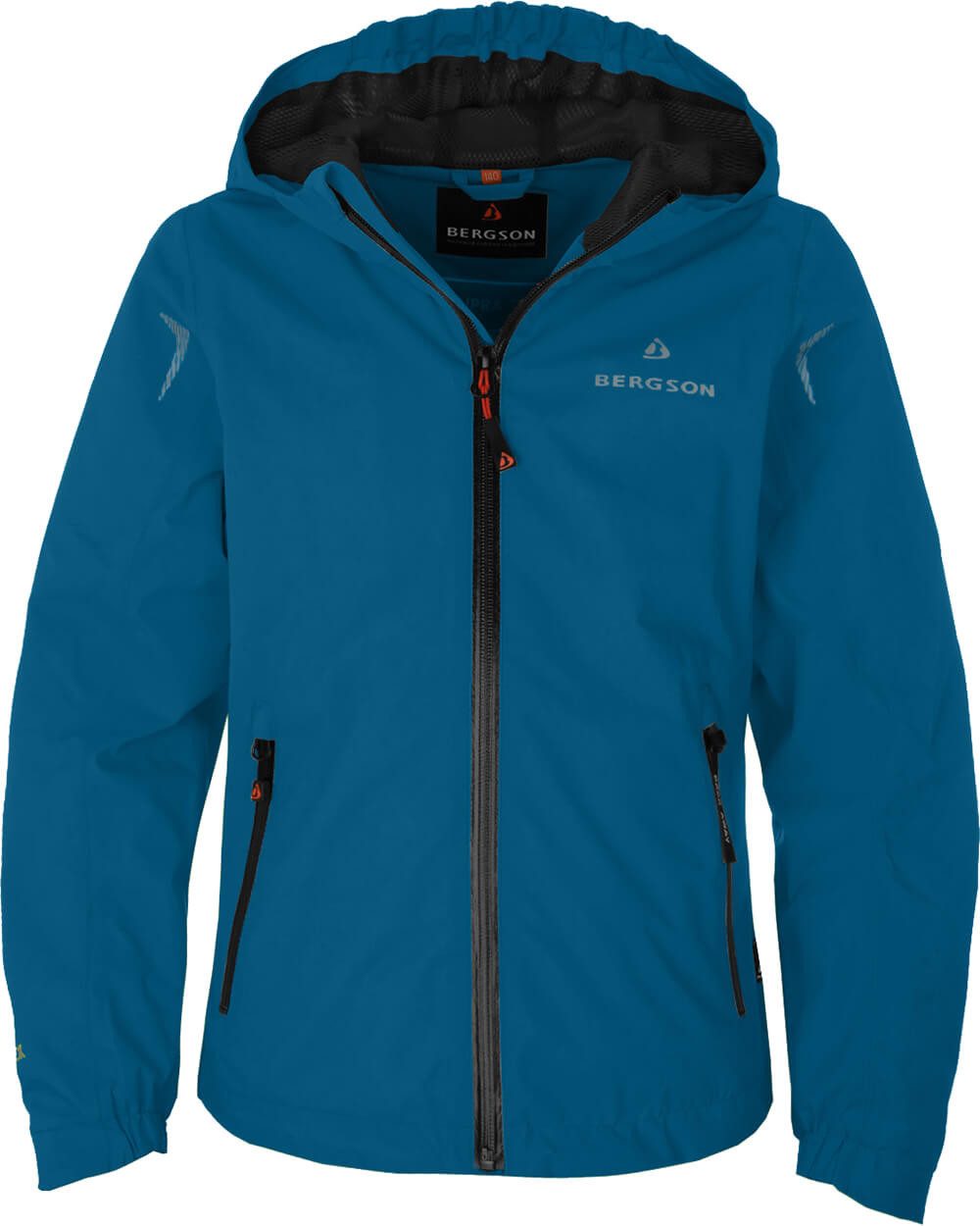 Bergson Regenjacke LIO Kinder Regenjacke, Netzfutter,