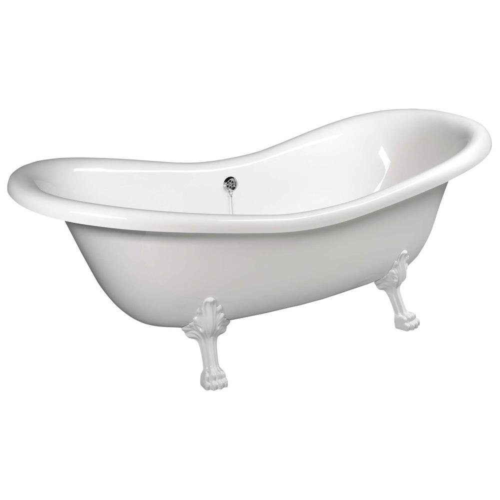 HAK Badewanne CHARLESTON freistehende Badewanne, 188x80x41