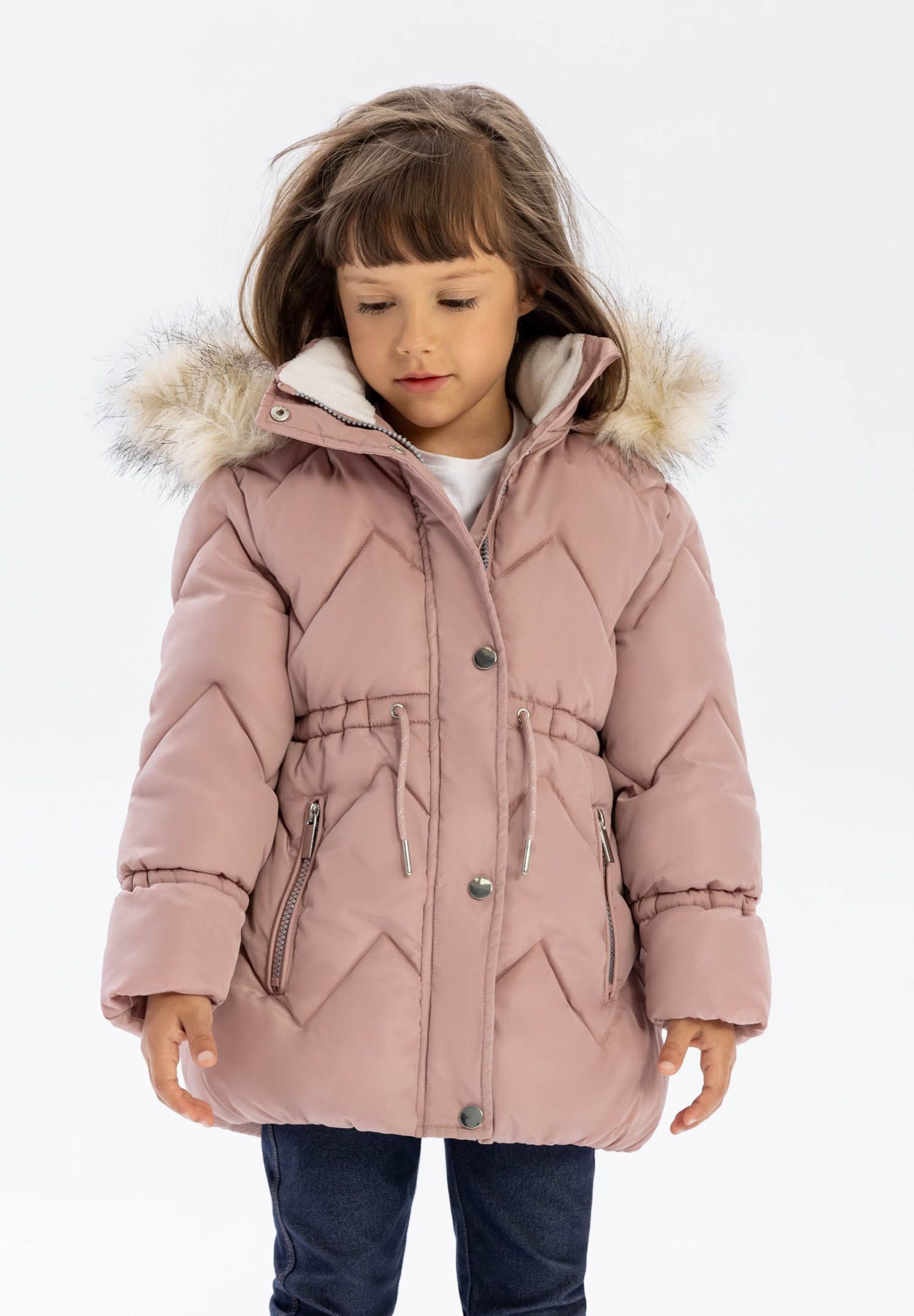 MINOTI Winterjacke Stepp-Winterjacke mit Kunstfell und