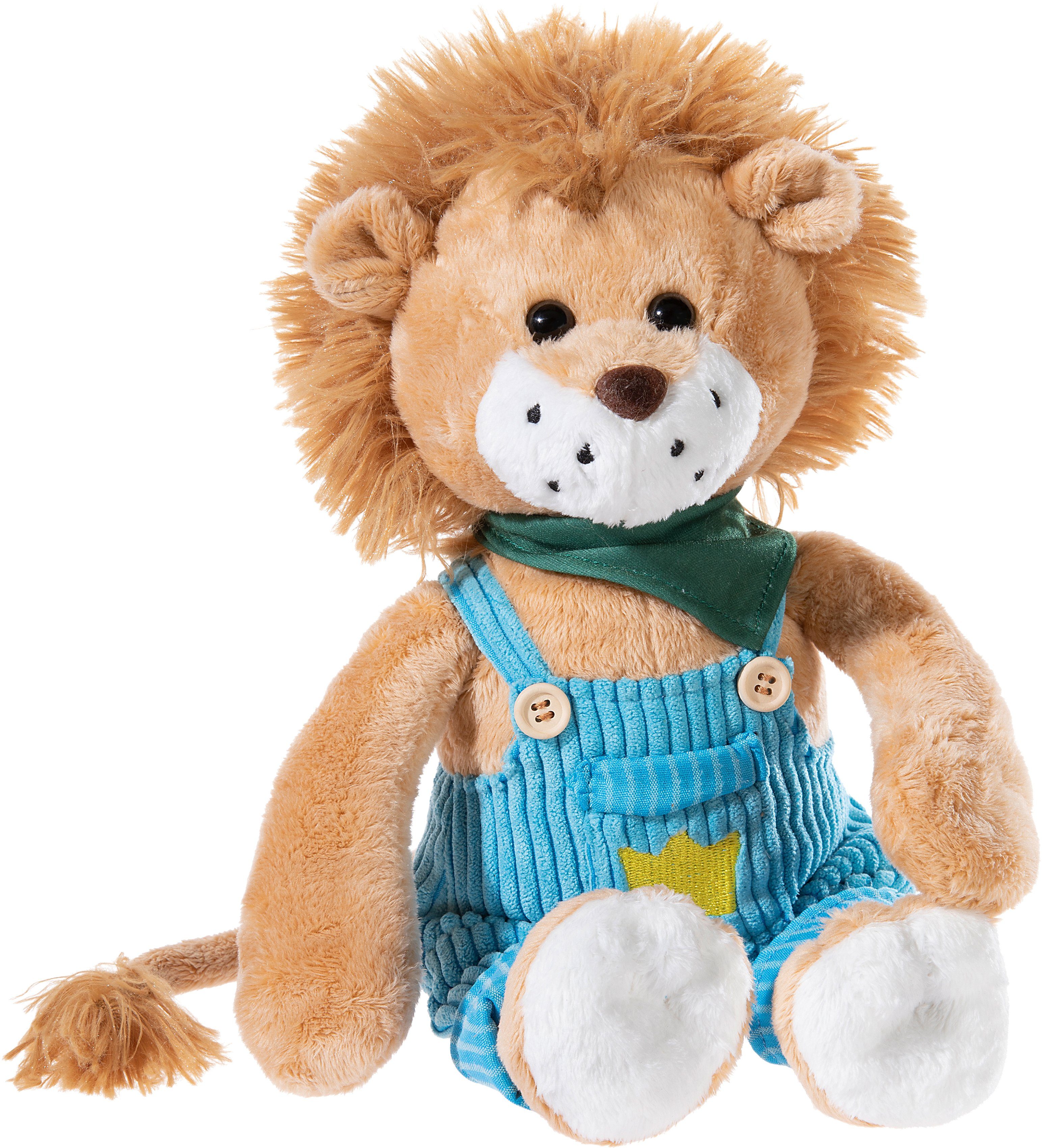 Heunec® Kuscheltier Latzhosen-Gang, Löwe Kristof Krone