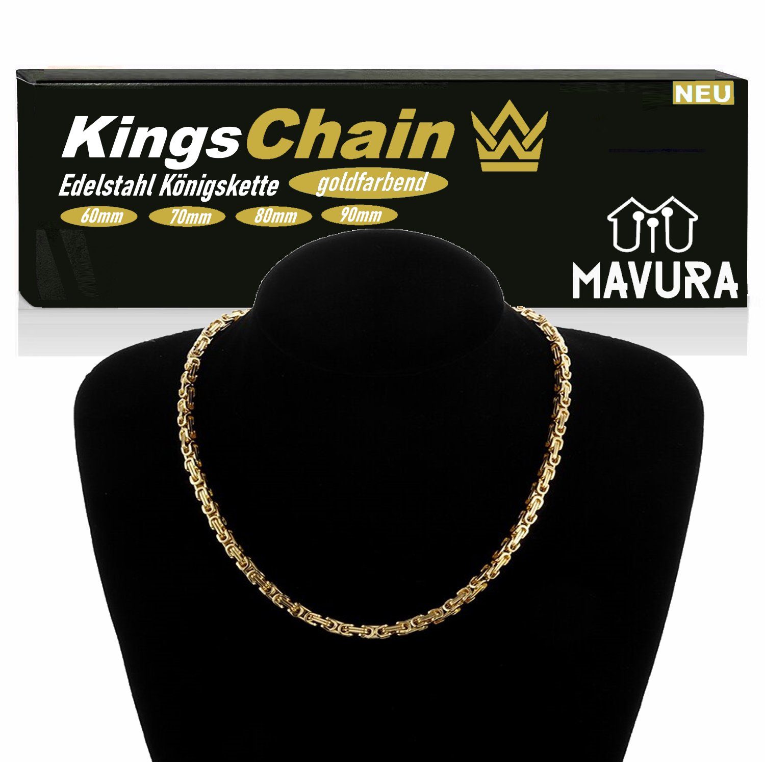 MAVURA Königskette KingsChain Königliche Gold Kette