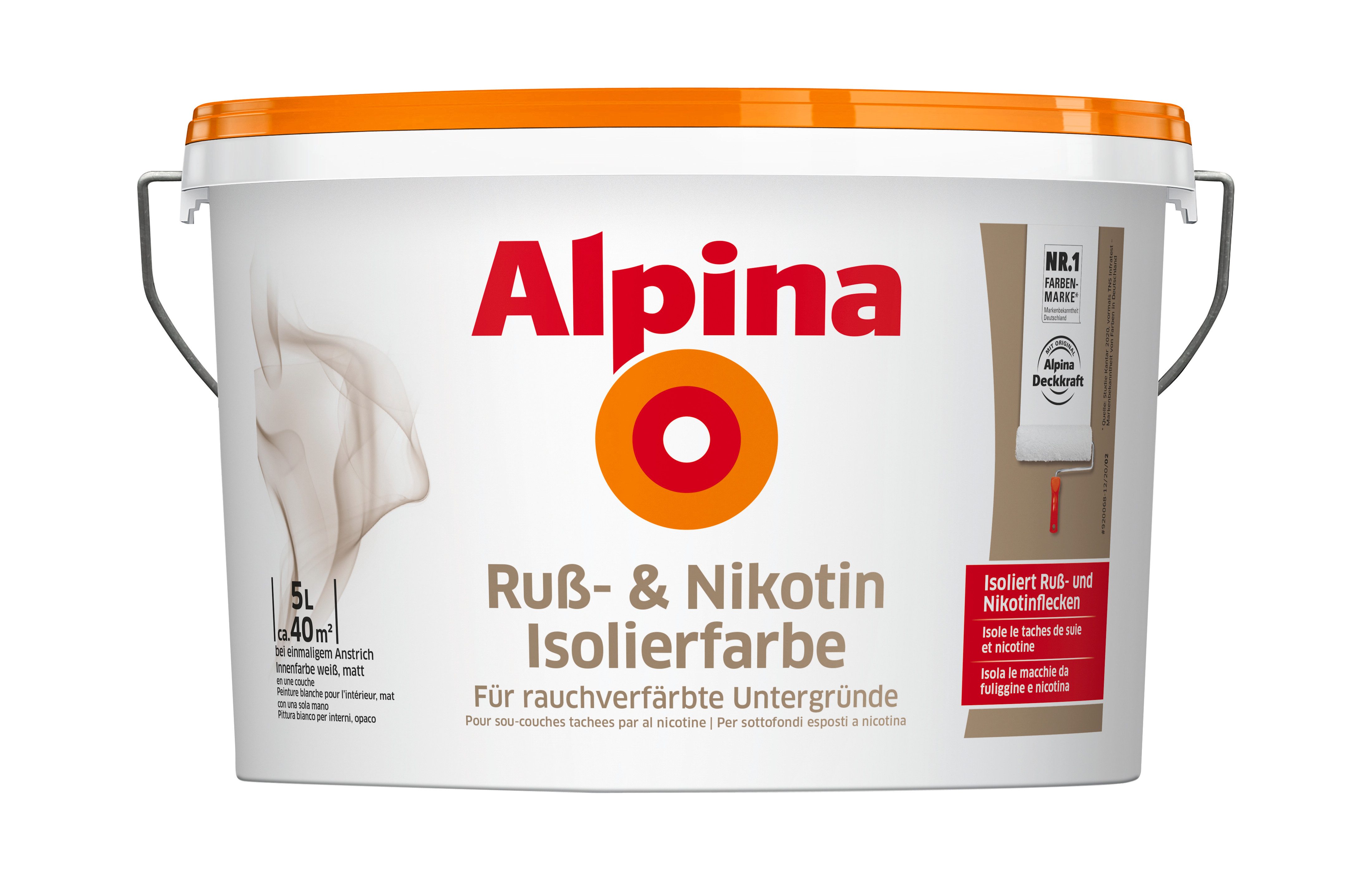 Alpina Wandfarbe Ruß- & Nikotin Isolierfarbe